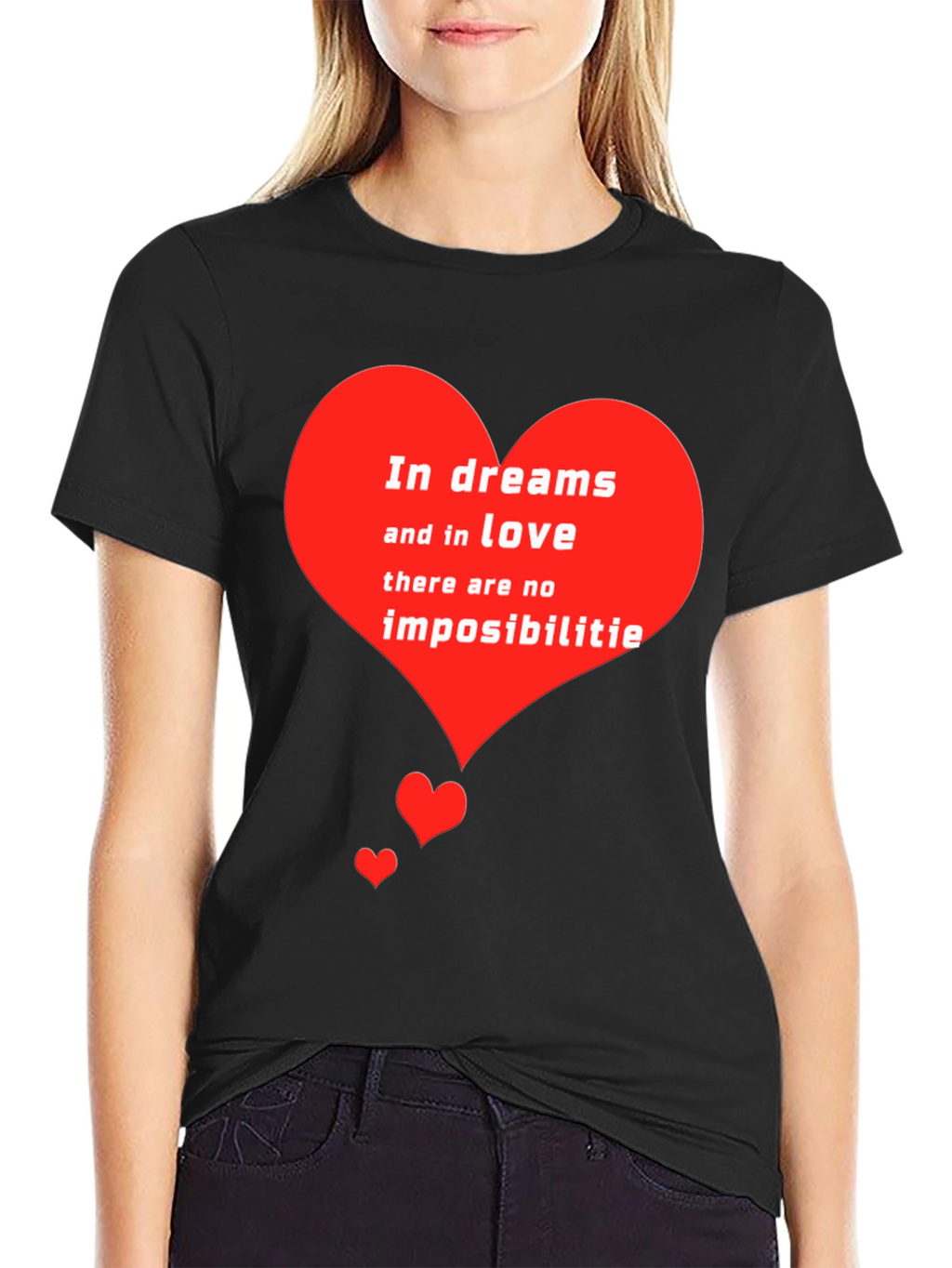 Romantic Heart T-Shirt - Dreams and Love Tee