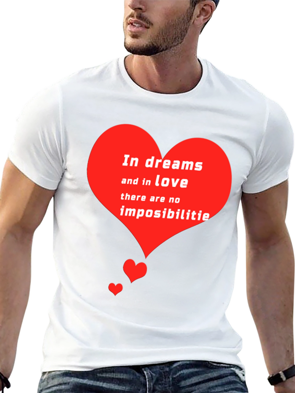 Romantic Heart T-Shirt - Dreams and Love Tee