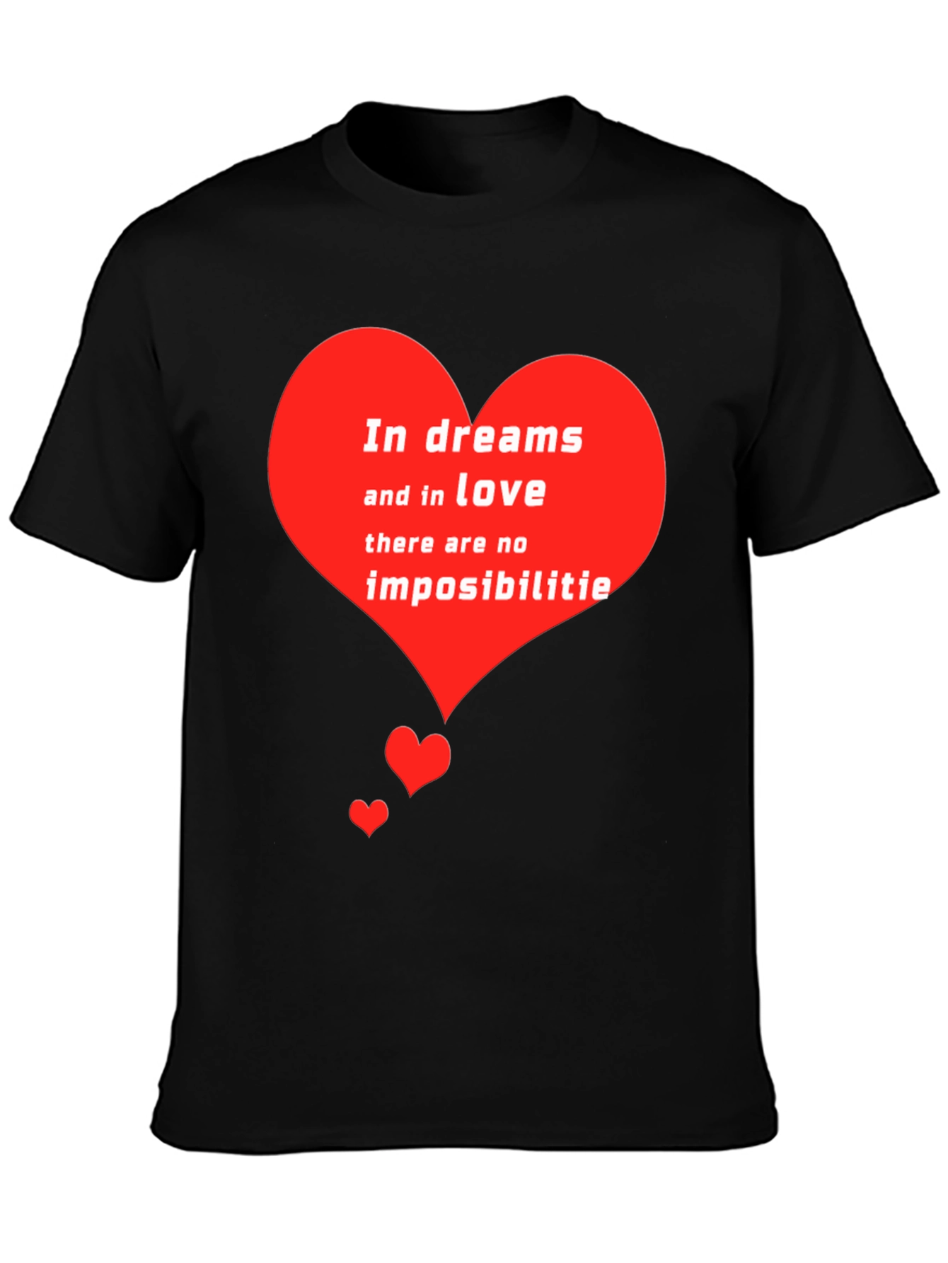Romantic Heart T-Shirt - Dreams and Love Tee