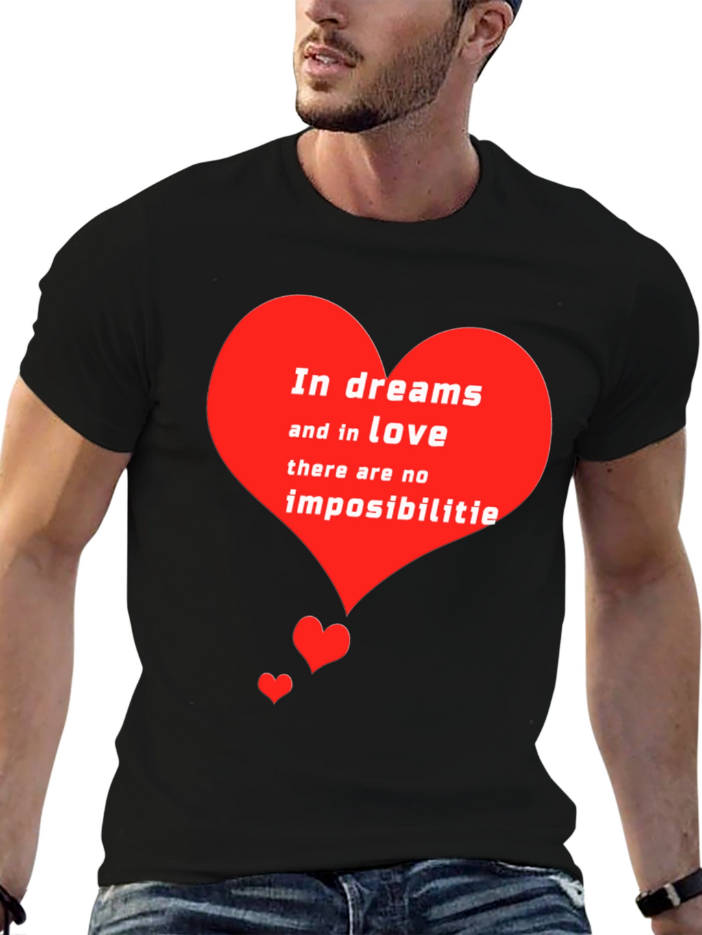 Romantic Heart T-Shirt - Dreams and Love Tee
