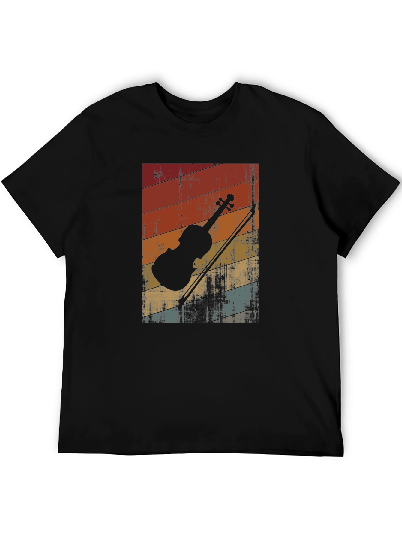 Retro Violin T-Shirt - Vintage Style Music Tee