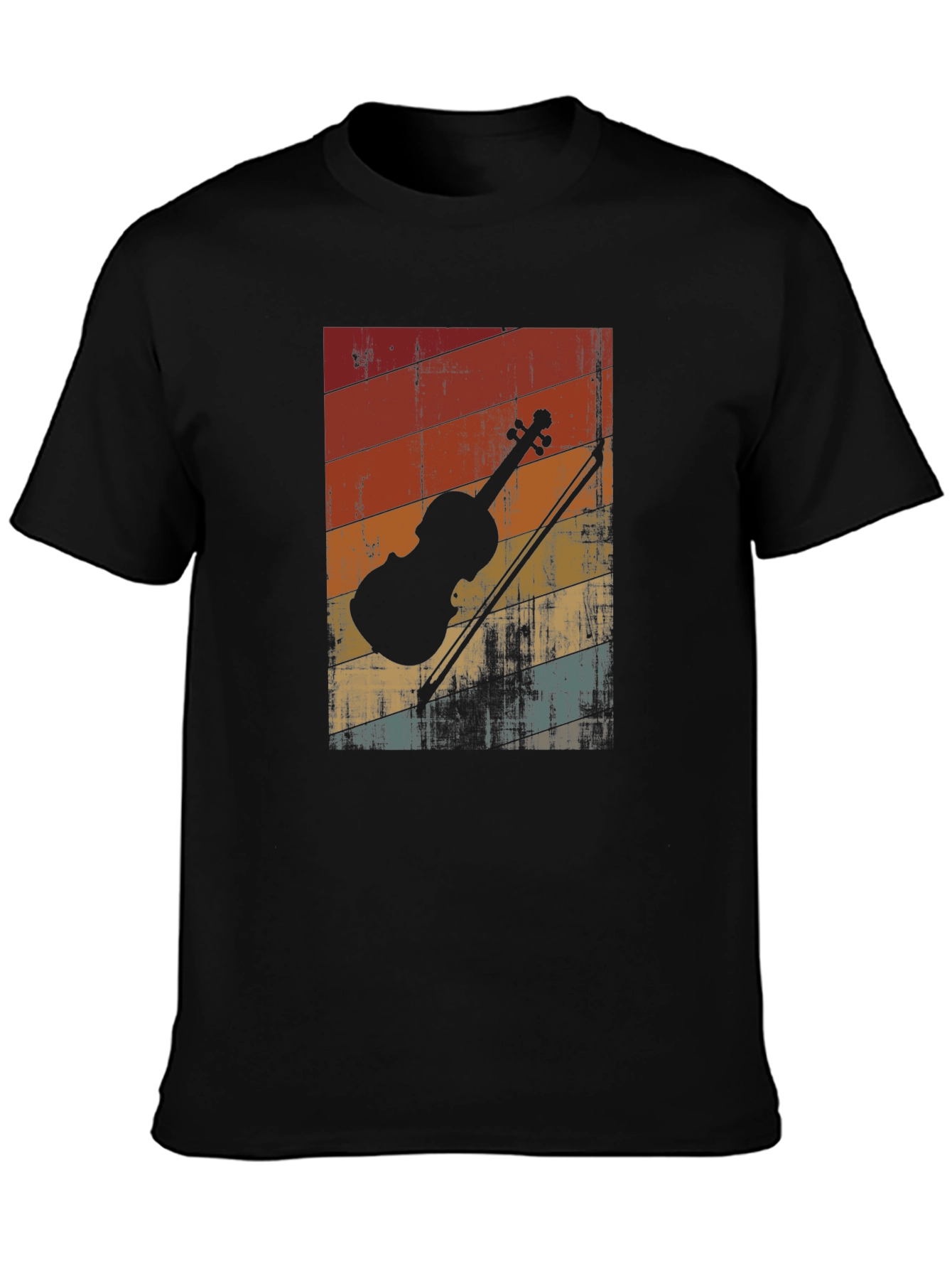 Retro Violin T-Shirt - Vintage Style Music Tee
