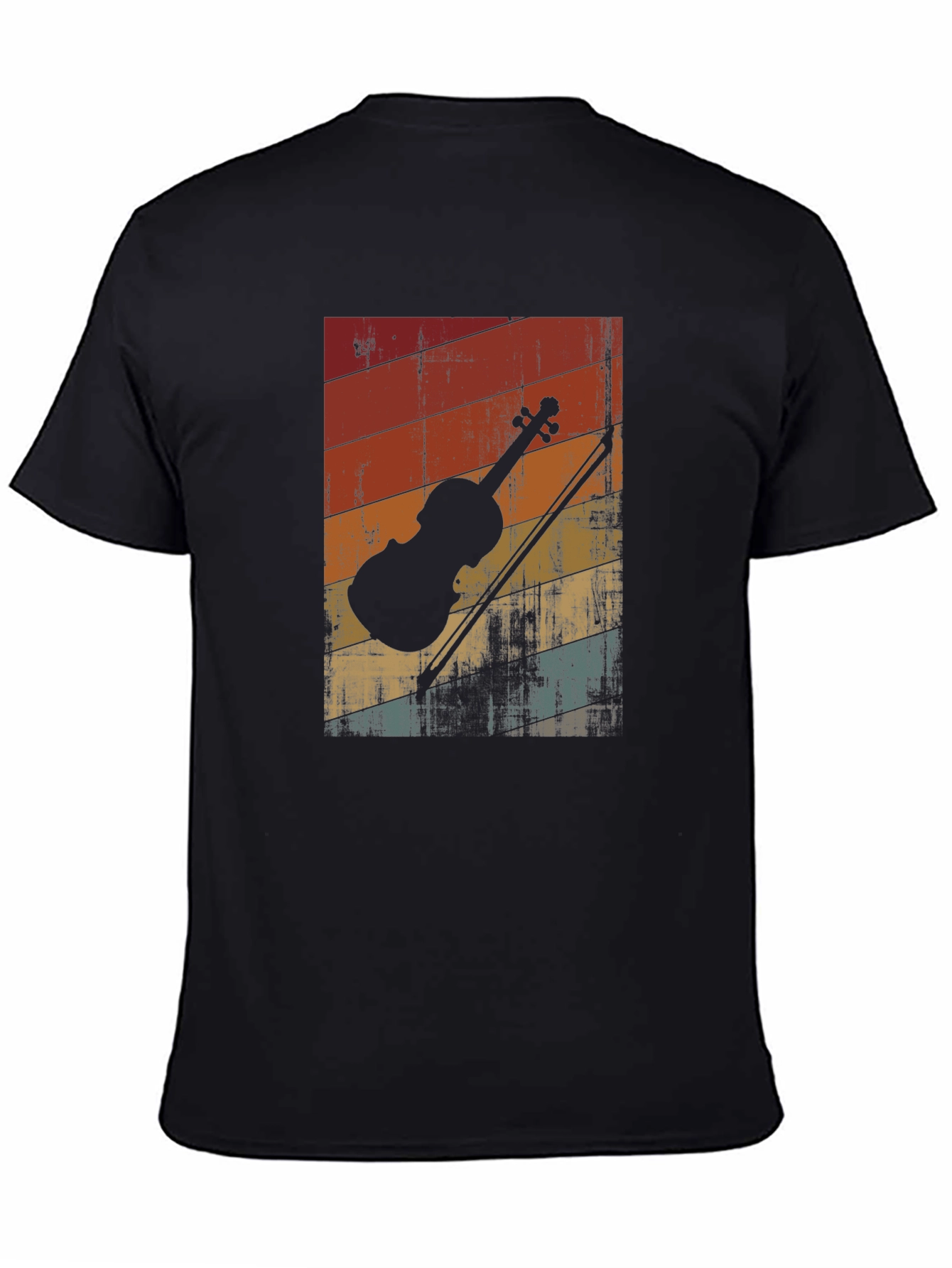 Retro Violin T-Shirt - Vintage Style Music Tee