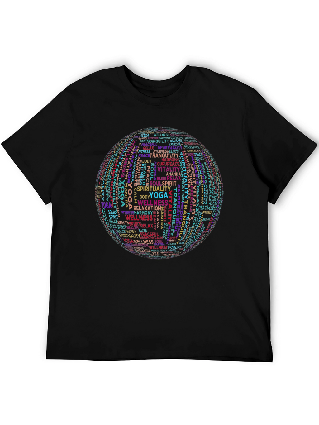 Yoga Wellness Sphere Graphic T-Shirt - Spiritual Comfort