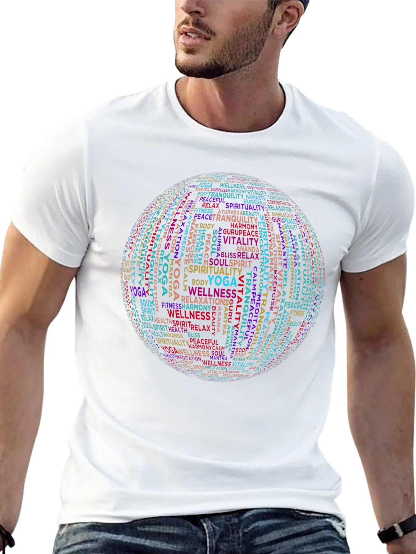 Yoga Wellness Sphere Graphic T-Shirt - Spiritual Comfort