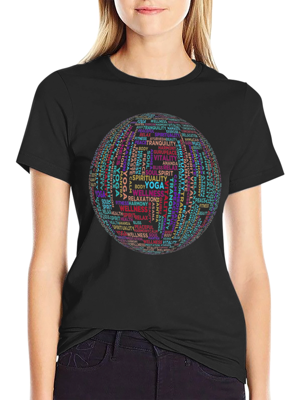 Yoga Wellness Sphere Graphic T-Shirt - Spiritual Comfort