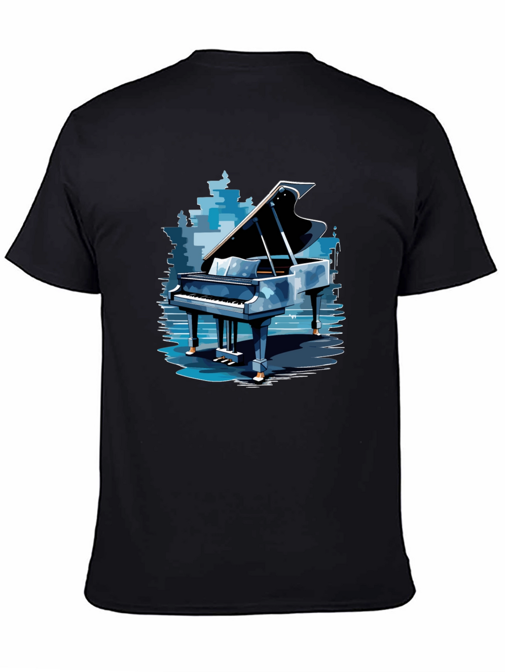 Piano Graphic Tee - Stylish Music Lovers Apparel
