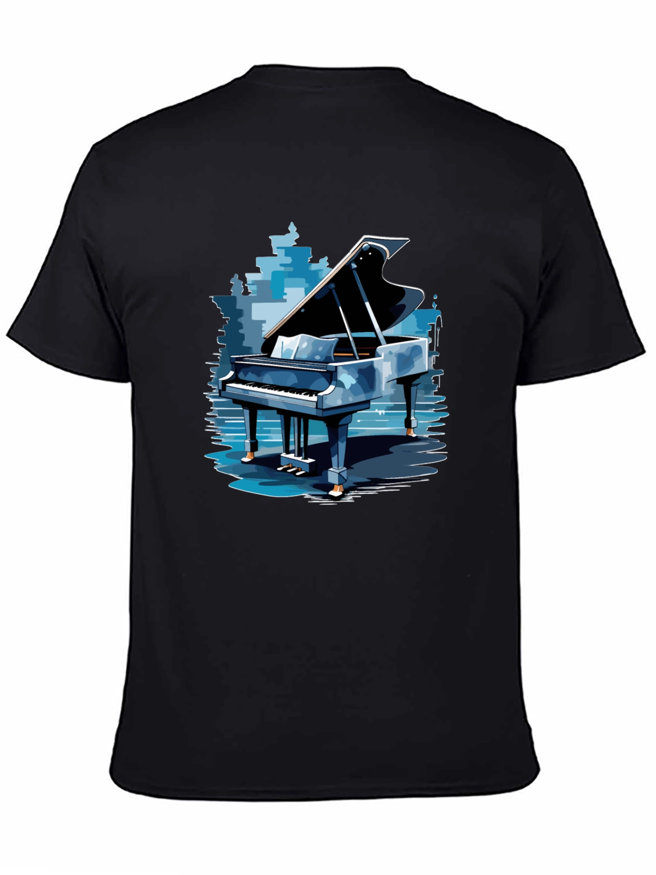 Piano Graphic Tee - Stylish Music Lovers Apparel