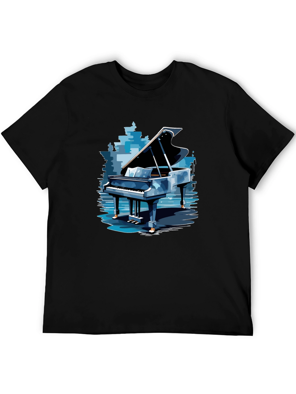 Piano Graphic Tee - Stylish Music Lovers Apparel