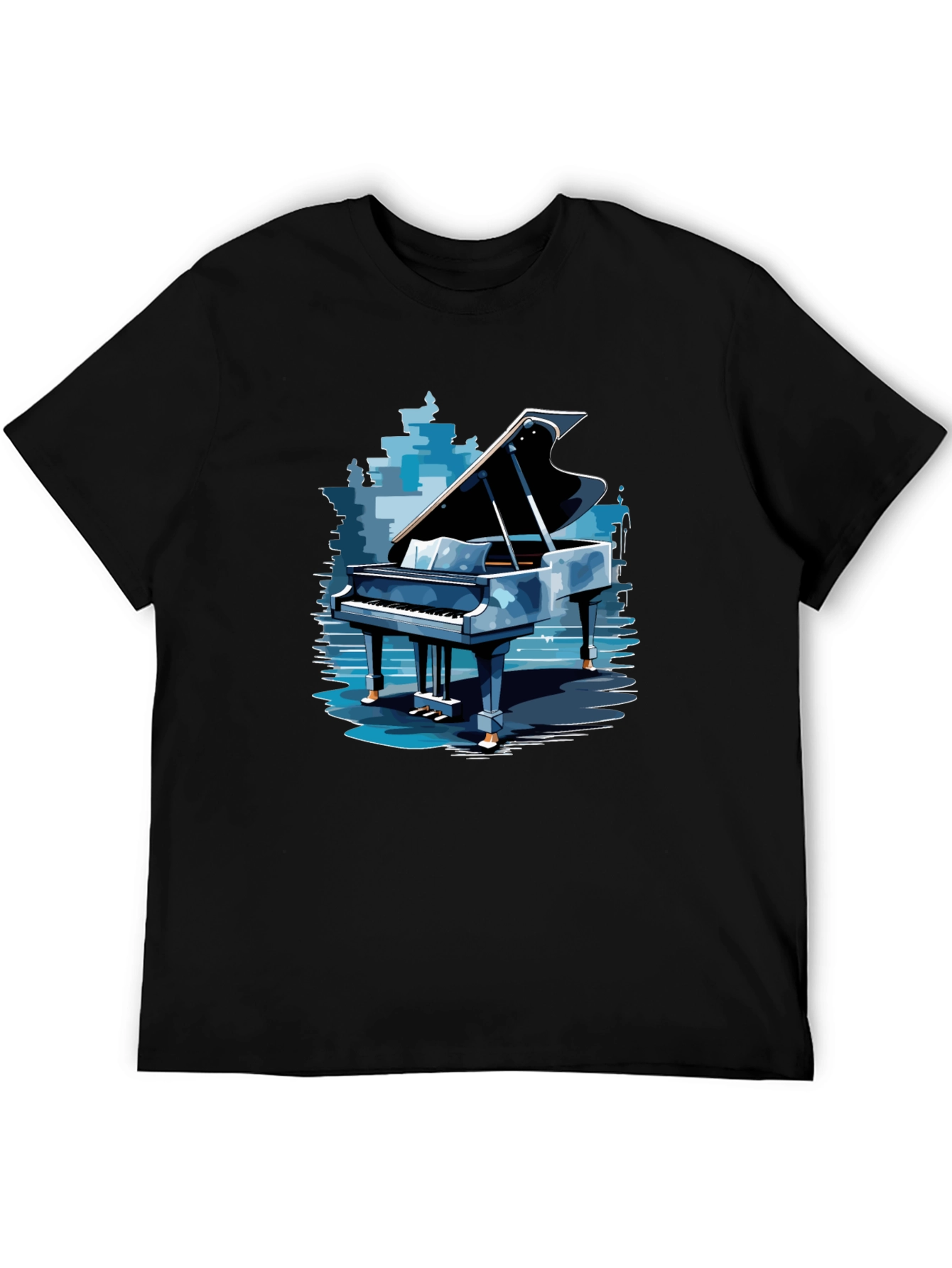 Piano Graphic Tee - Stylish Music Lovers Apparel