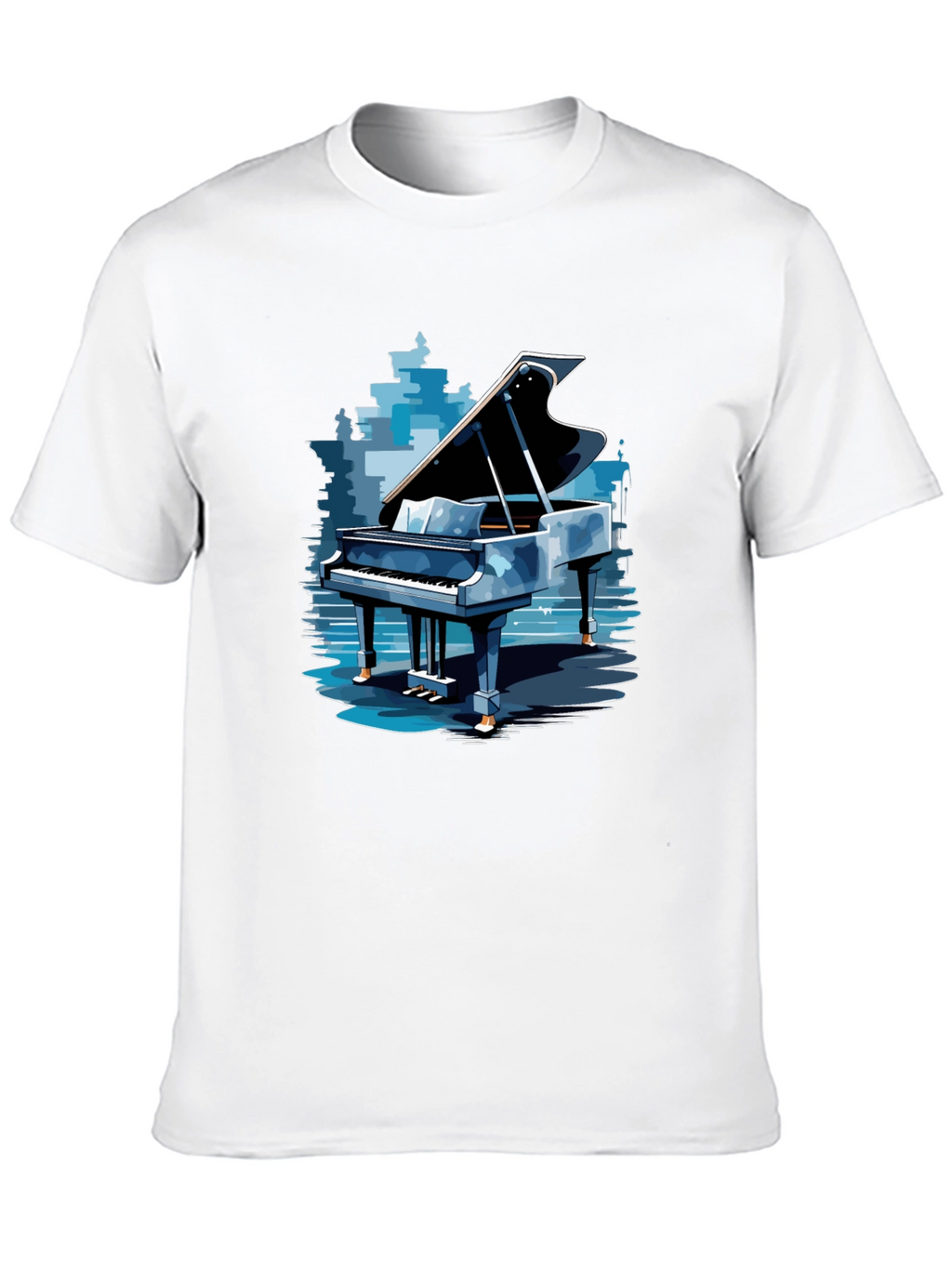 Piano Graphic Tee - Stylish Music Lovers Apparel