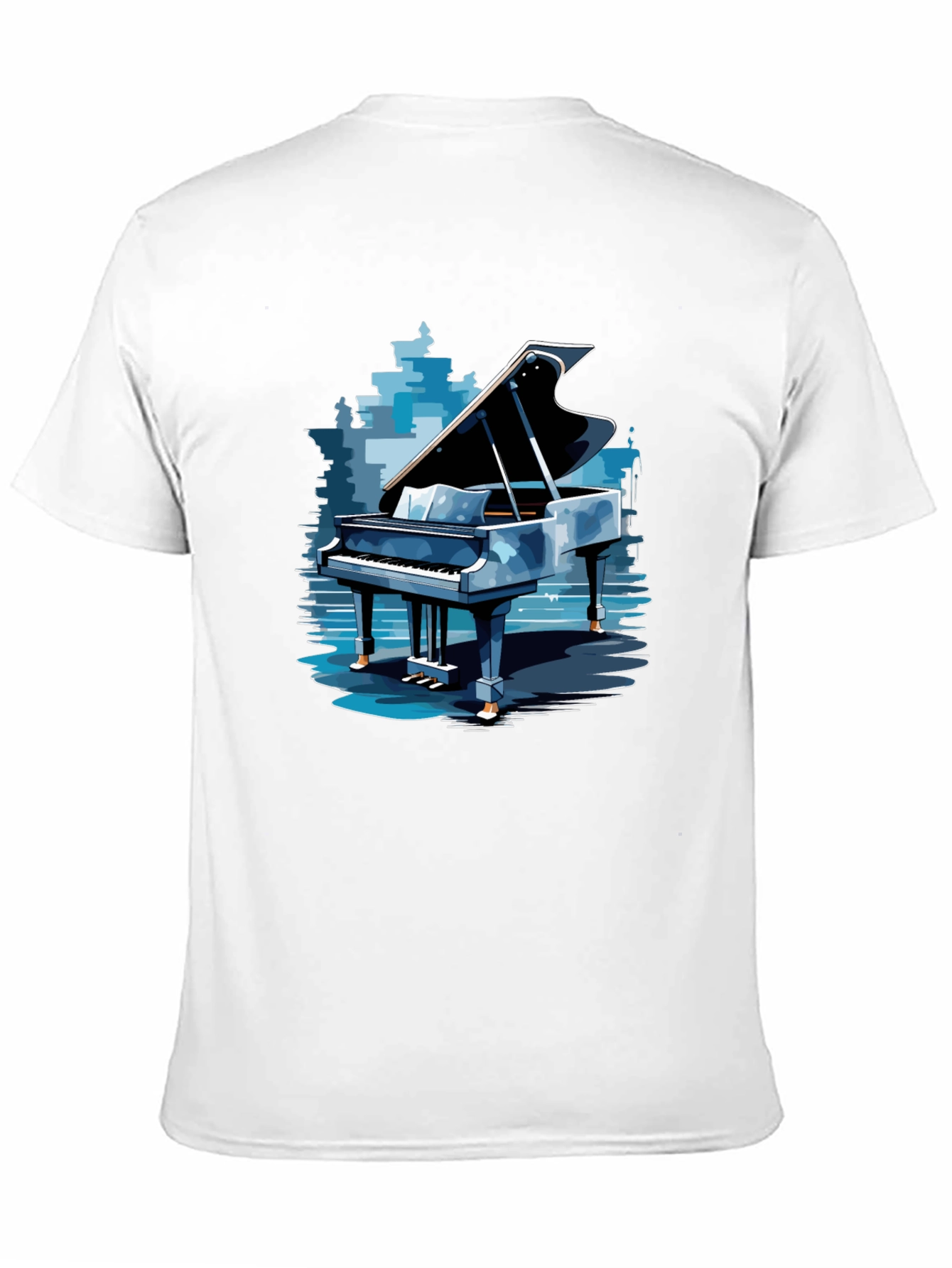 Piano Graphic Tee - Stylish Music Lovers Apparel