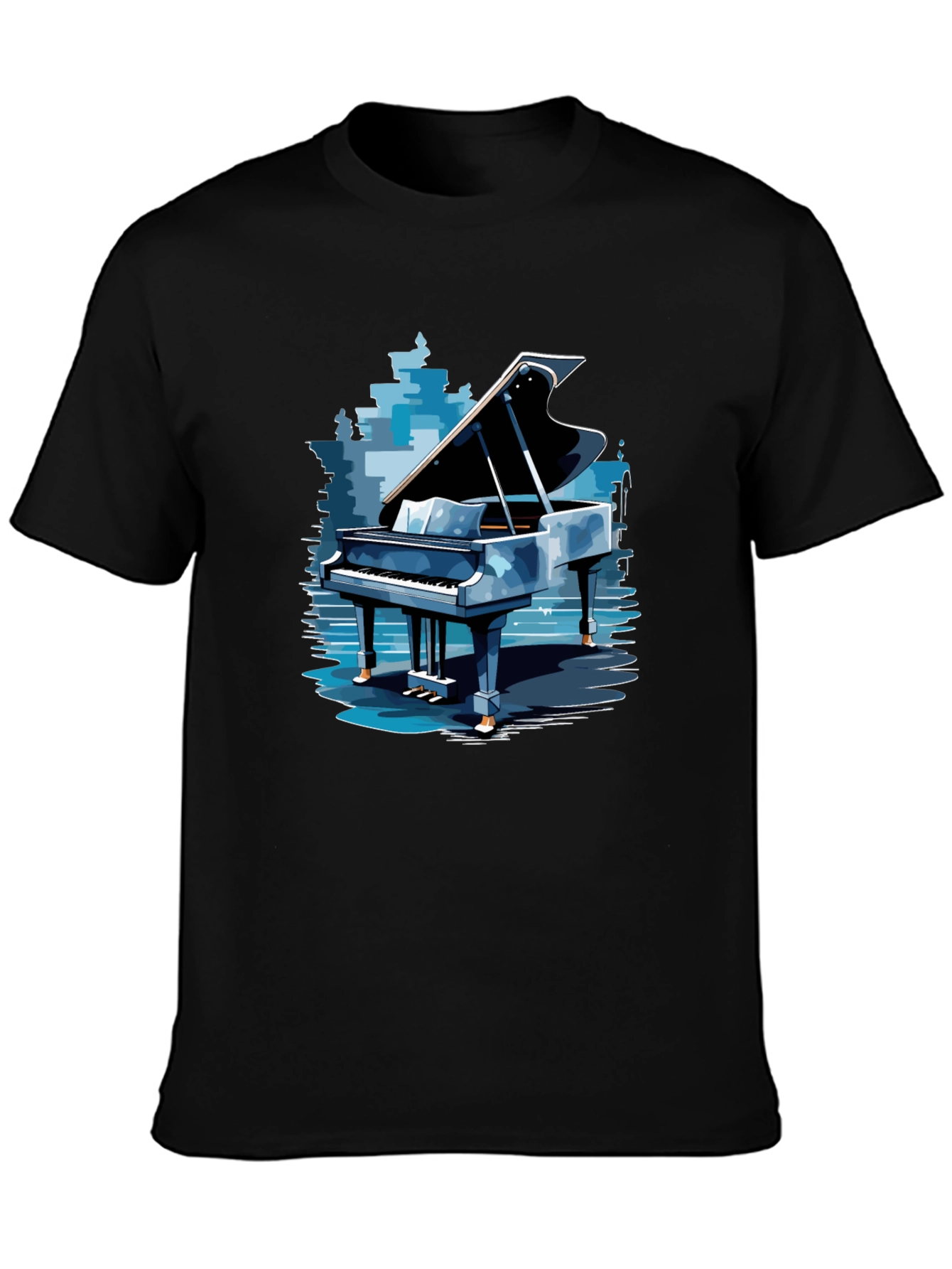 Piano Graphic Tee - Stylish Music Lovers Apparel