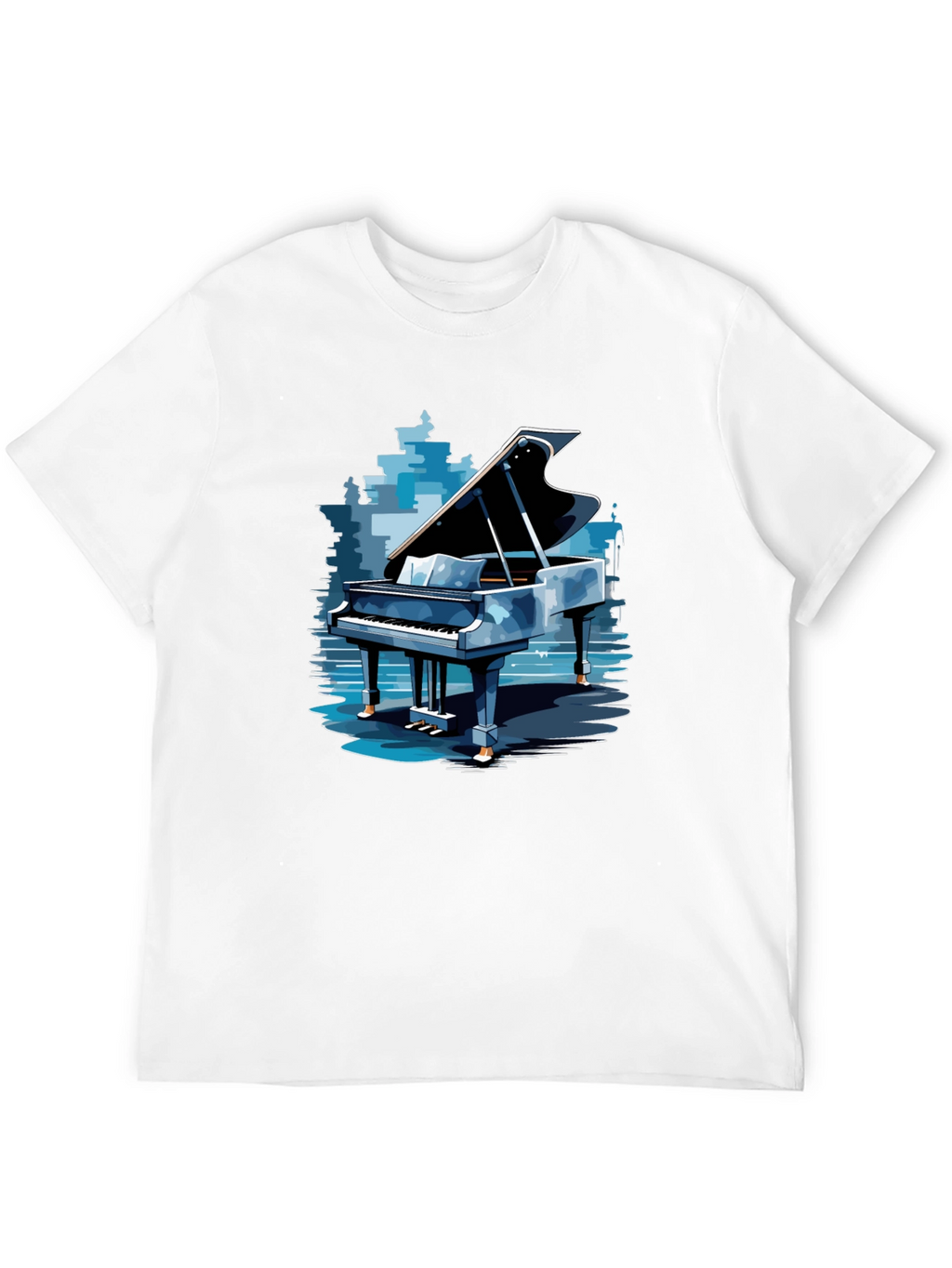 Piano Graphic Tee - Stylish Music Lovers Apparel