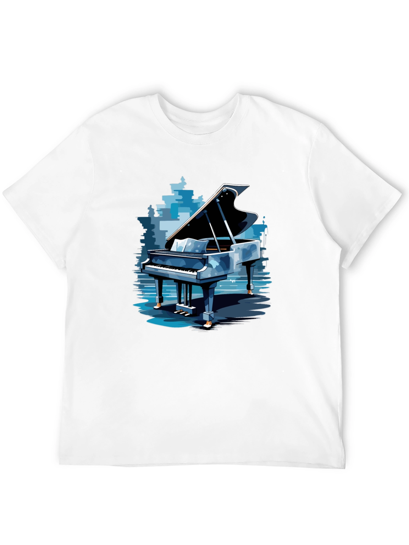 Piano Graphic Tee - Stylish Music Lovers Apparel
