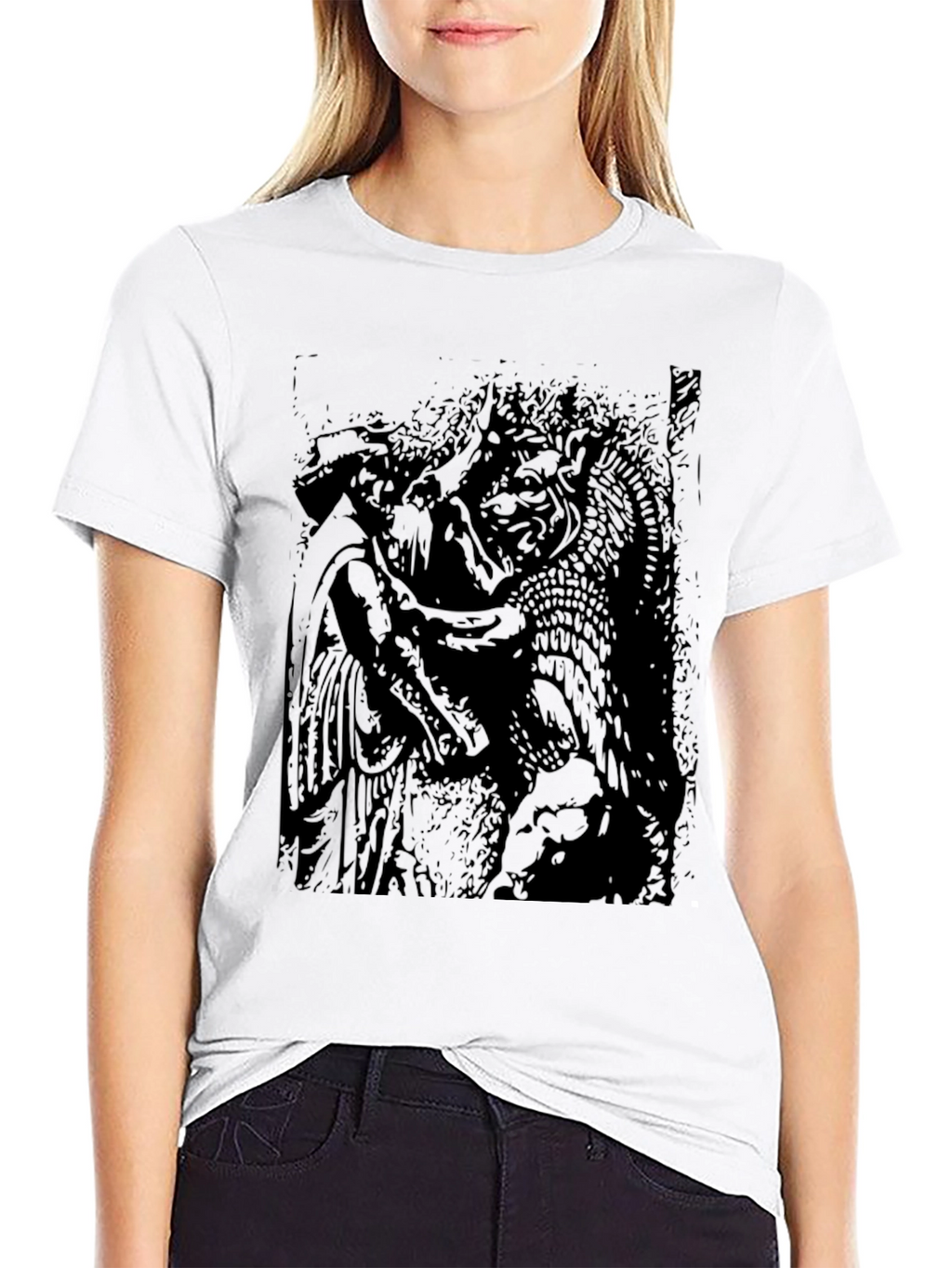 Mythic Art Graphic Black Tee