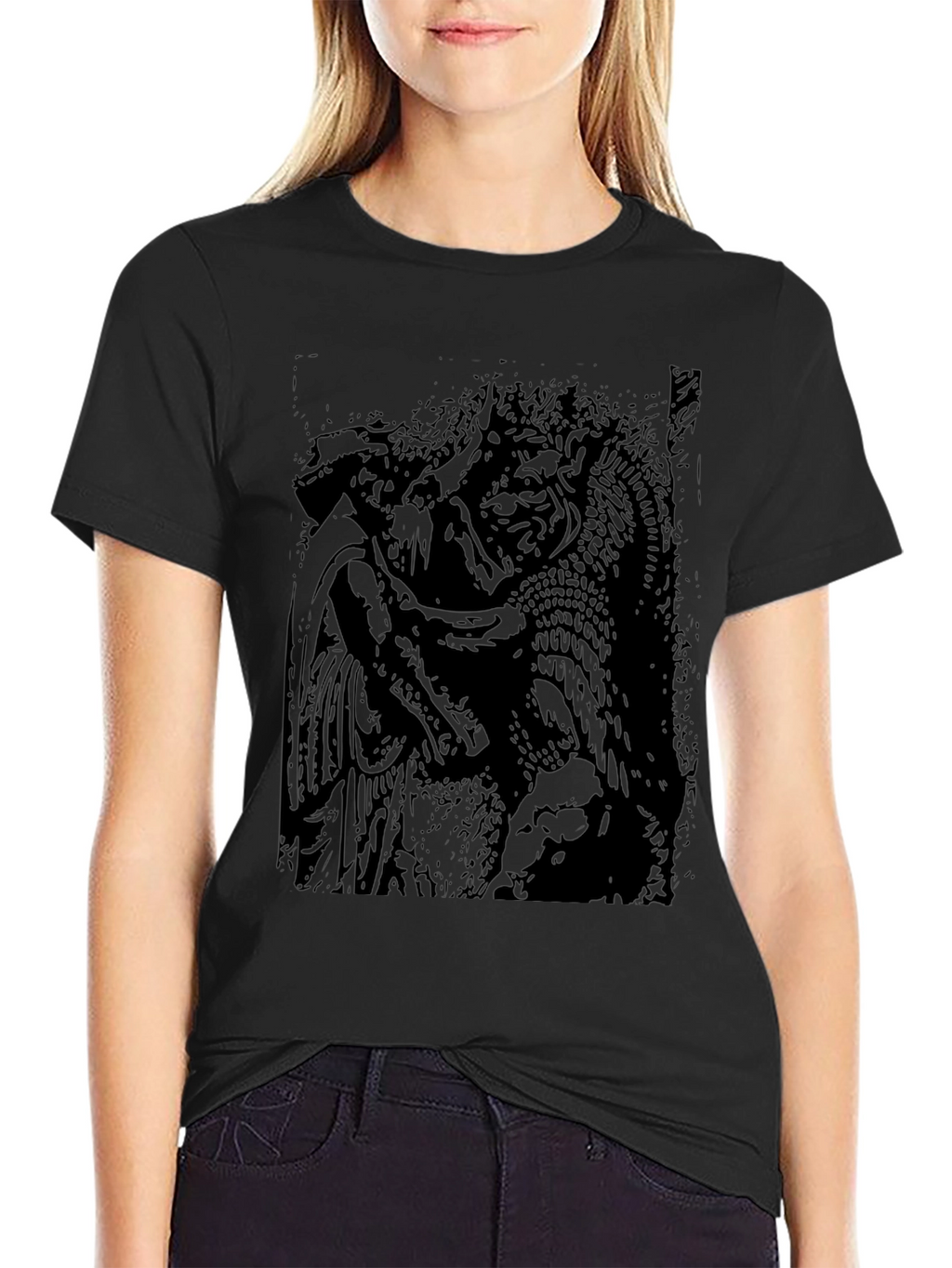 Mythic Art Graphic Black Tee