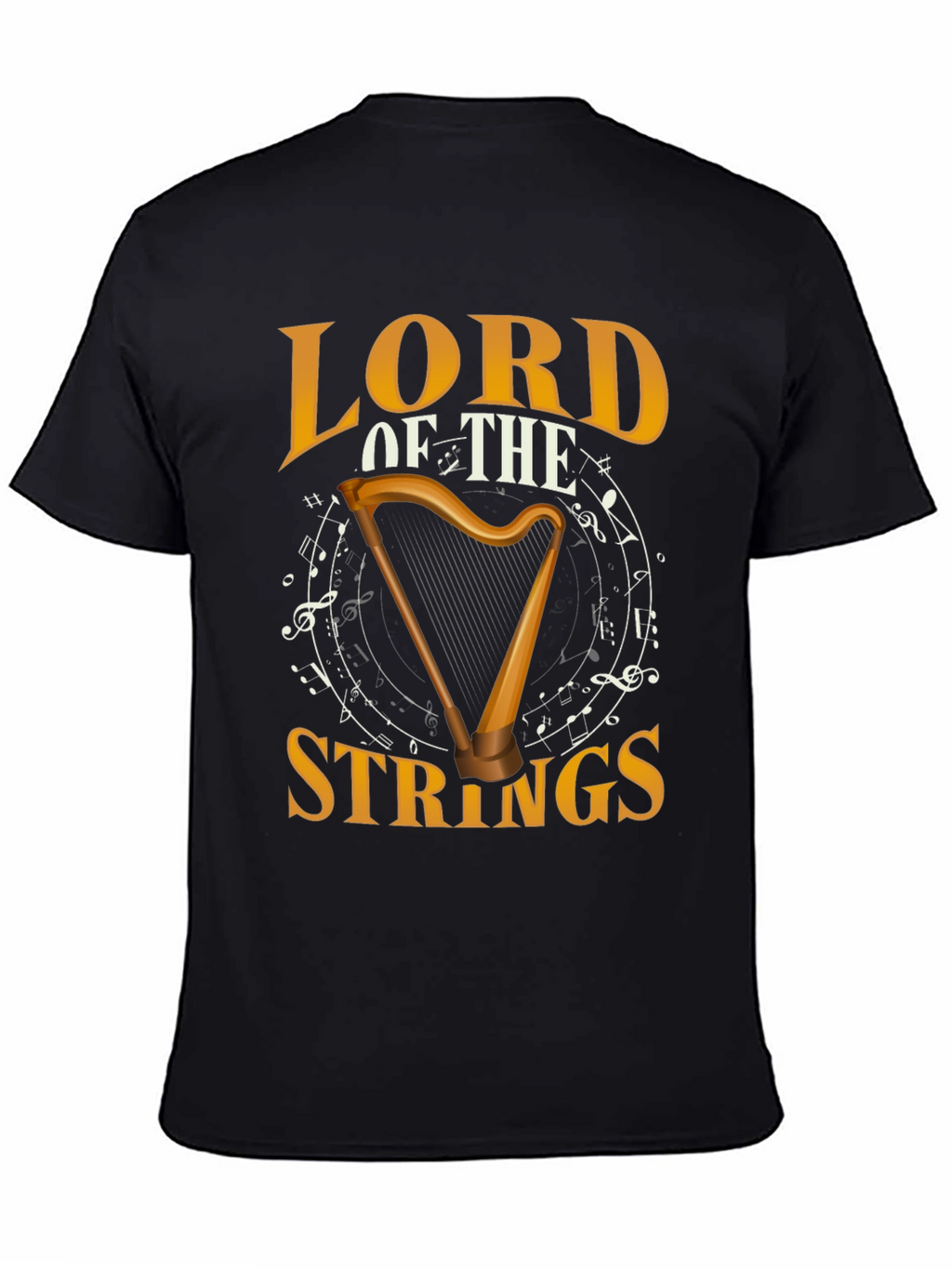 Lord of the Strings Harp Graphic T-Shirt