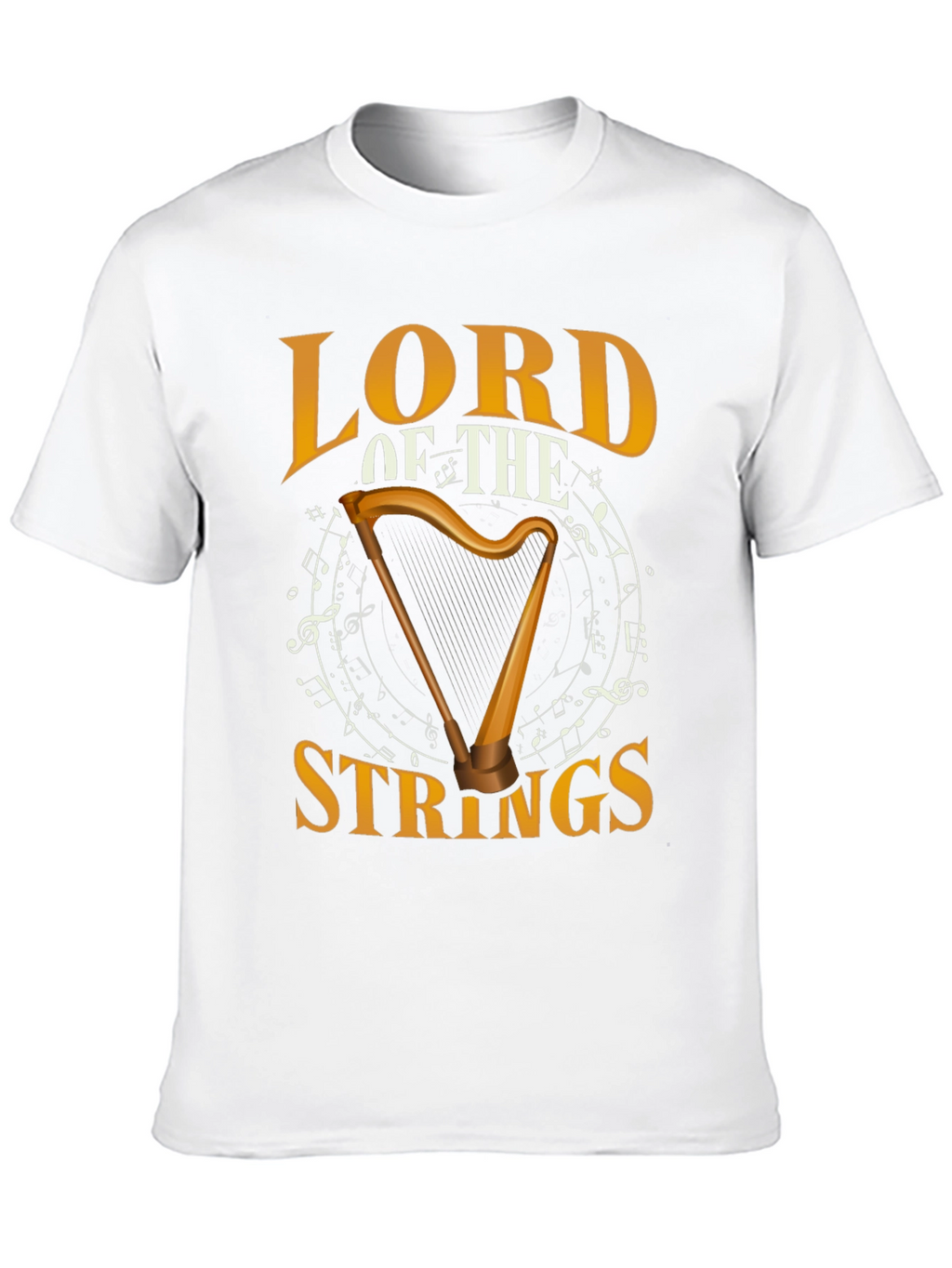 Lord of the Strings Harp Graphic T-Shirt