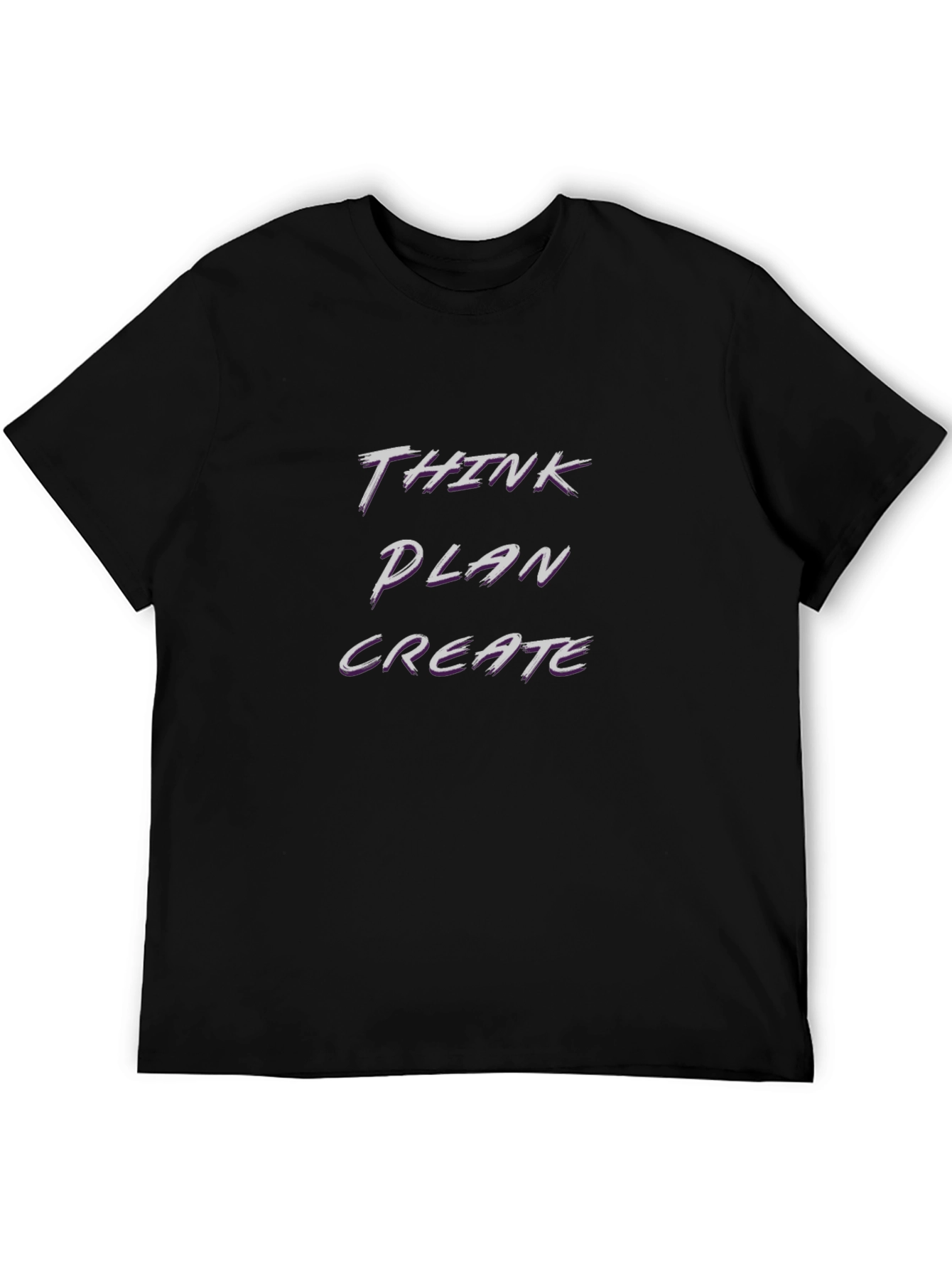 Think Plan Create Black T-Shirt
