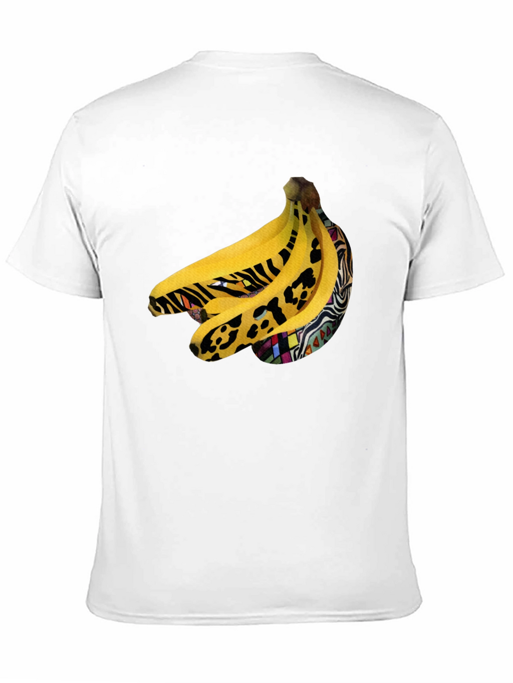 Funky Banana Print Black T-Shirt
