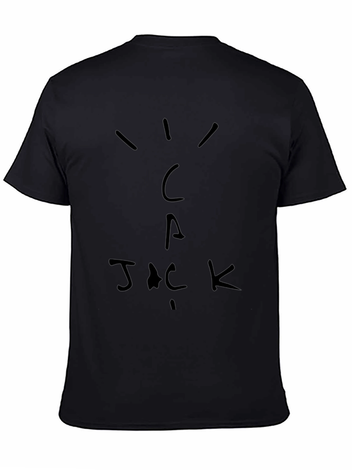 Cactus Jack T-Shirt - Black Cotton Graphic Tee