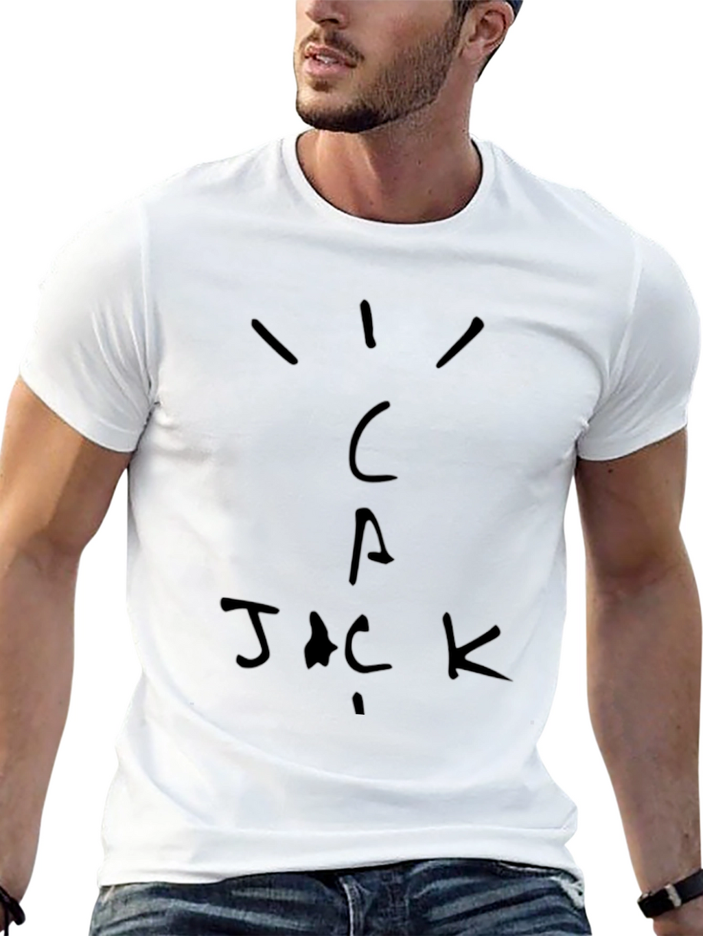 Cactus Jack T-Shirt - Black Cotton Graphic Tee