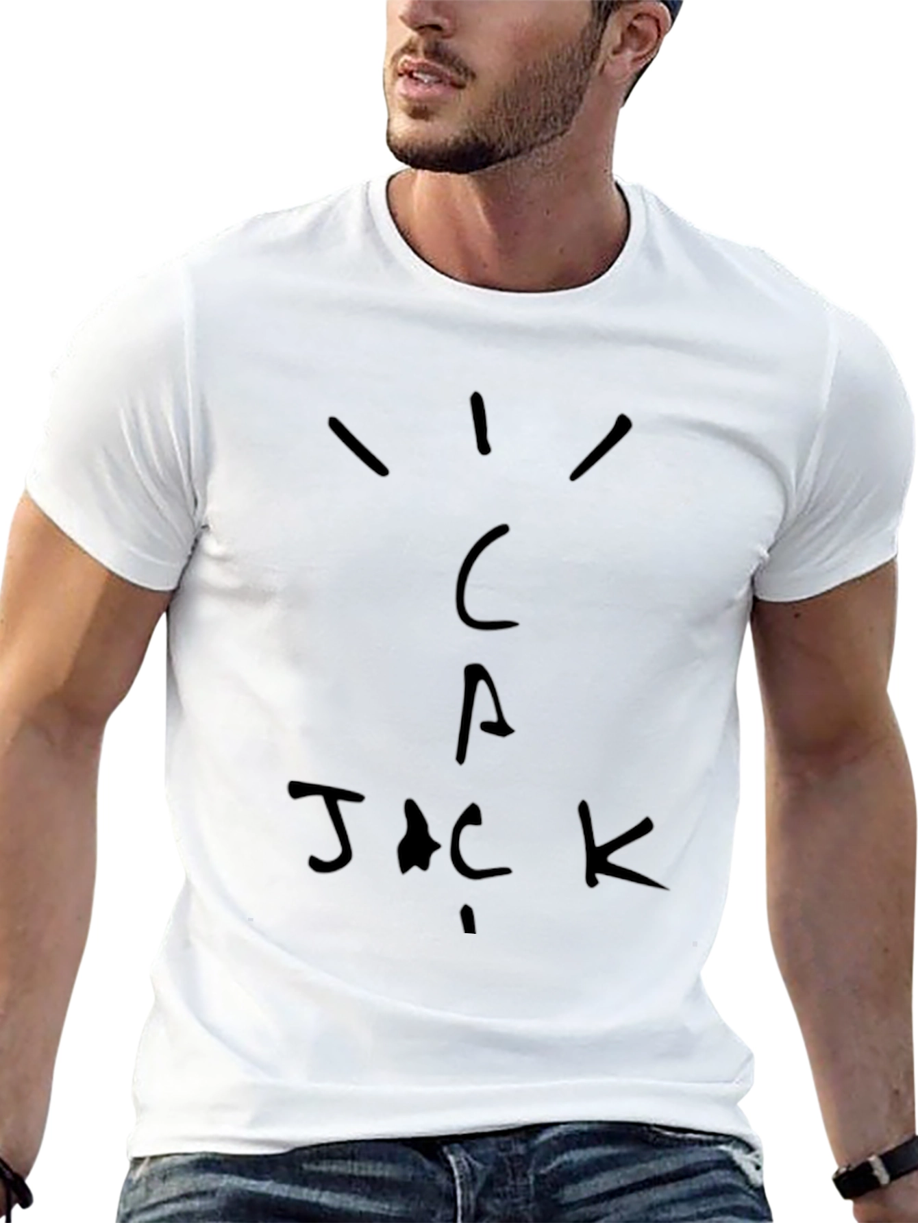 Cactus Jack T-Shirt - Black Cotton Graphic Tee