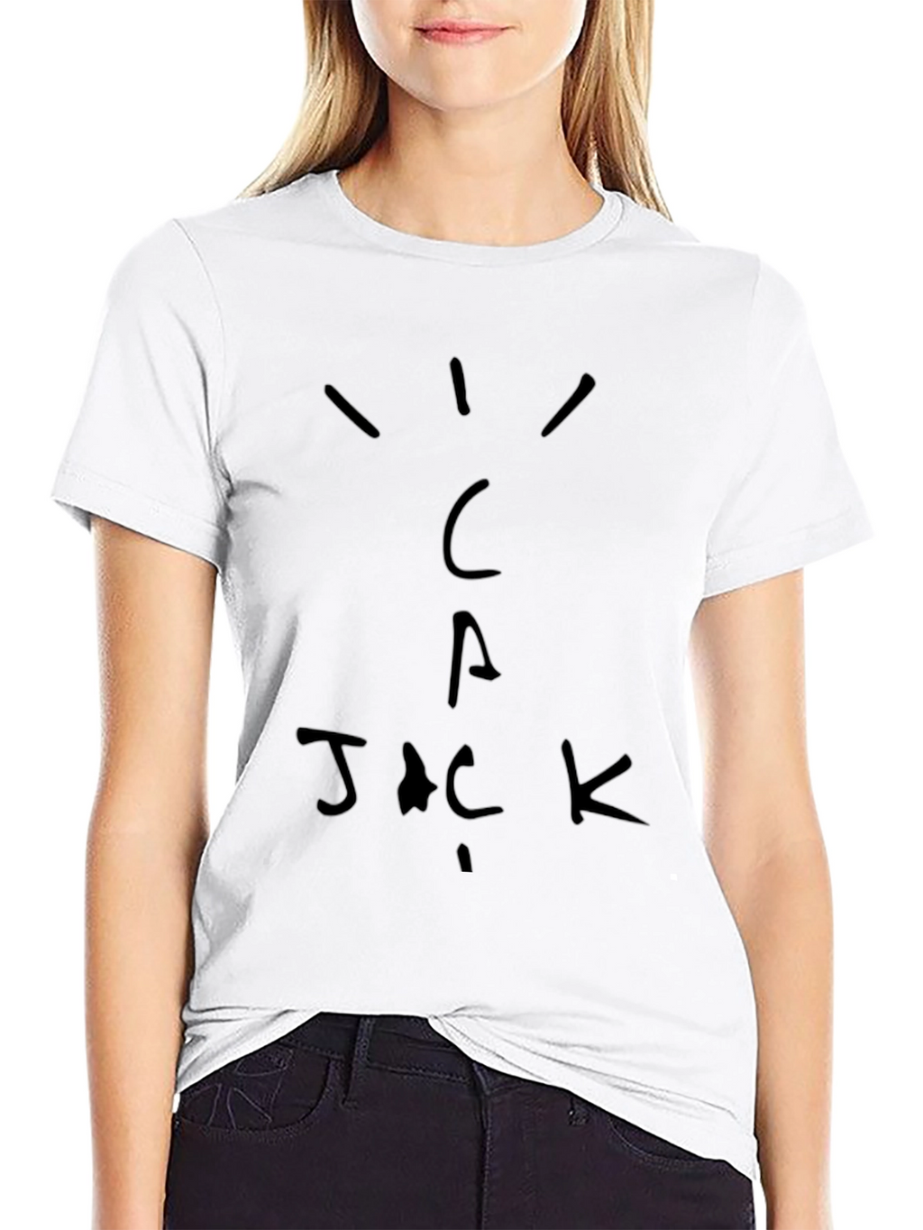Cactus Jack T-Shirt - Black Cotton Graphic Tee
