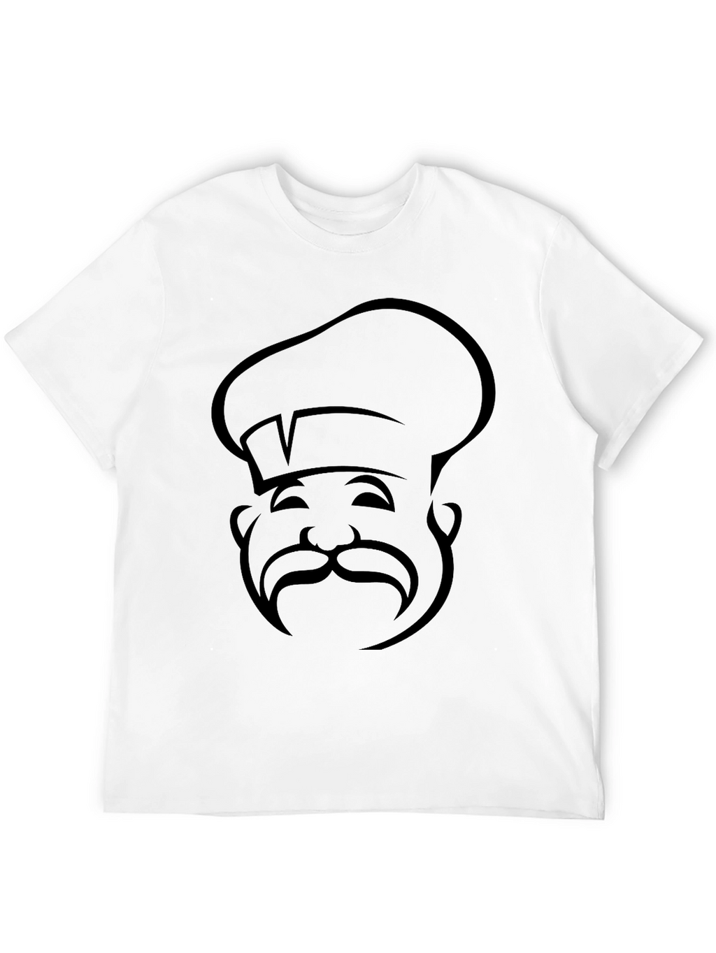 Chef Silhouette Graphic Tee - Black Cotton Blend