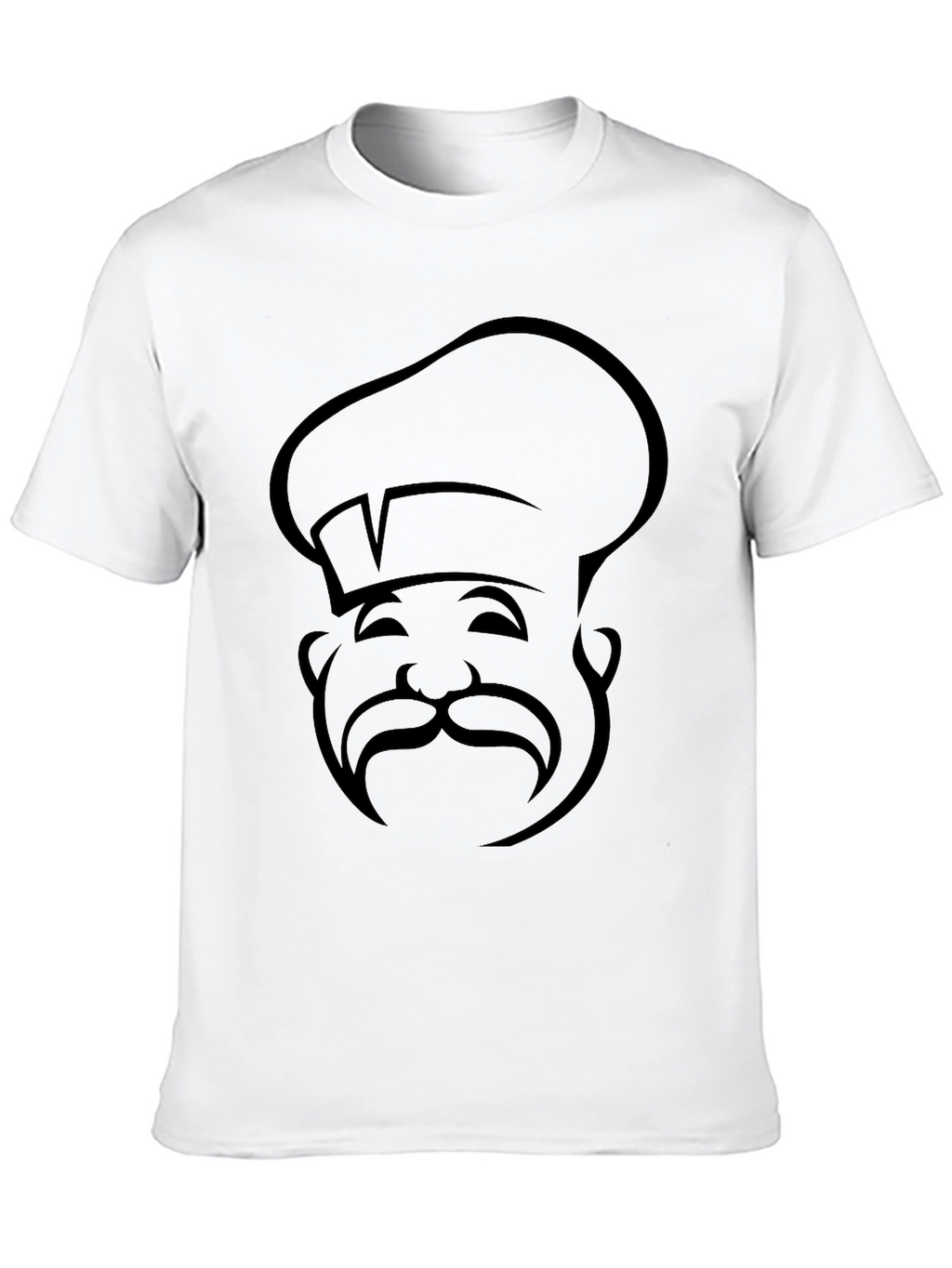 Chef Silhouette Graphic Tee - Black Cotton Blend