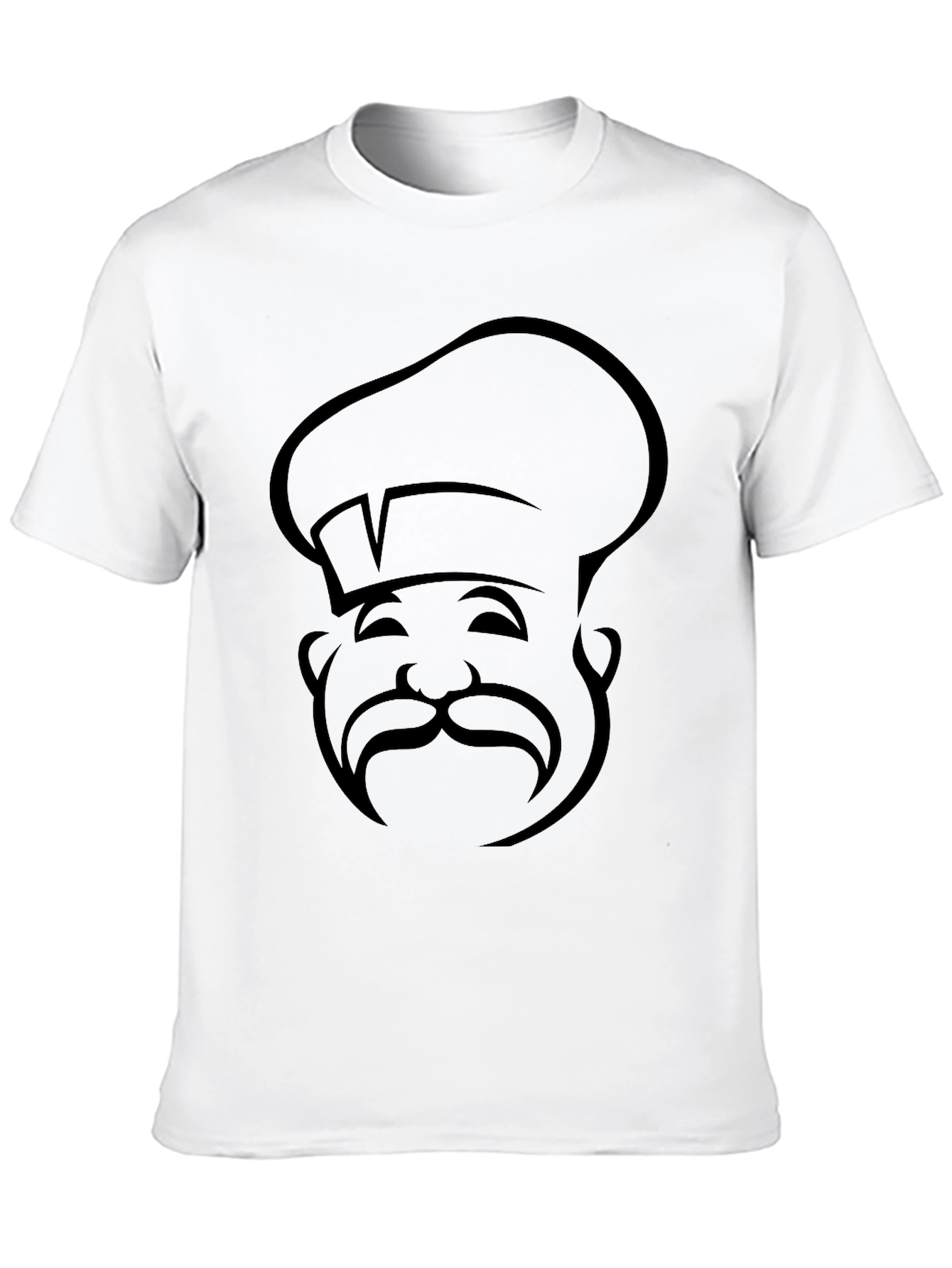 Chef Silhouette Graphic Tee - Black Cotton Blend