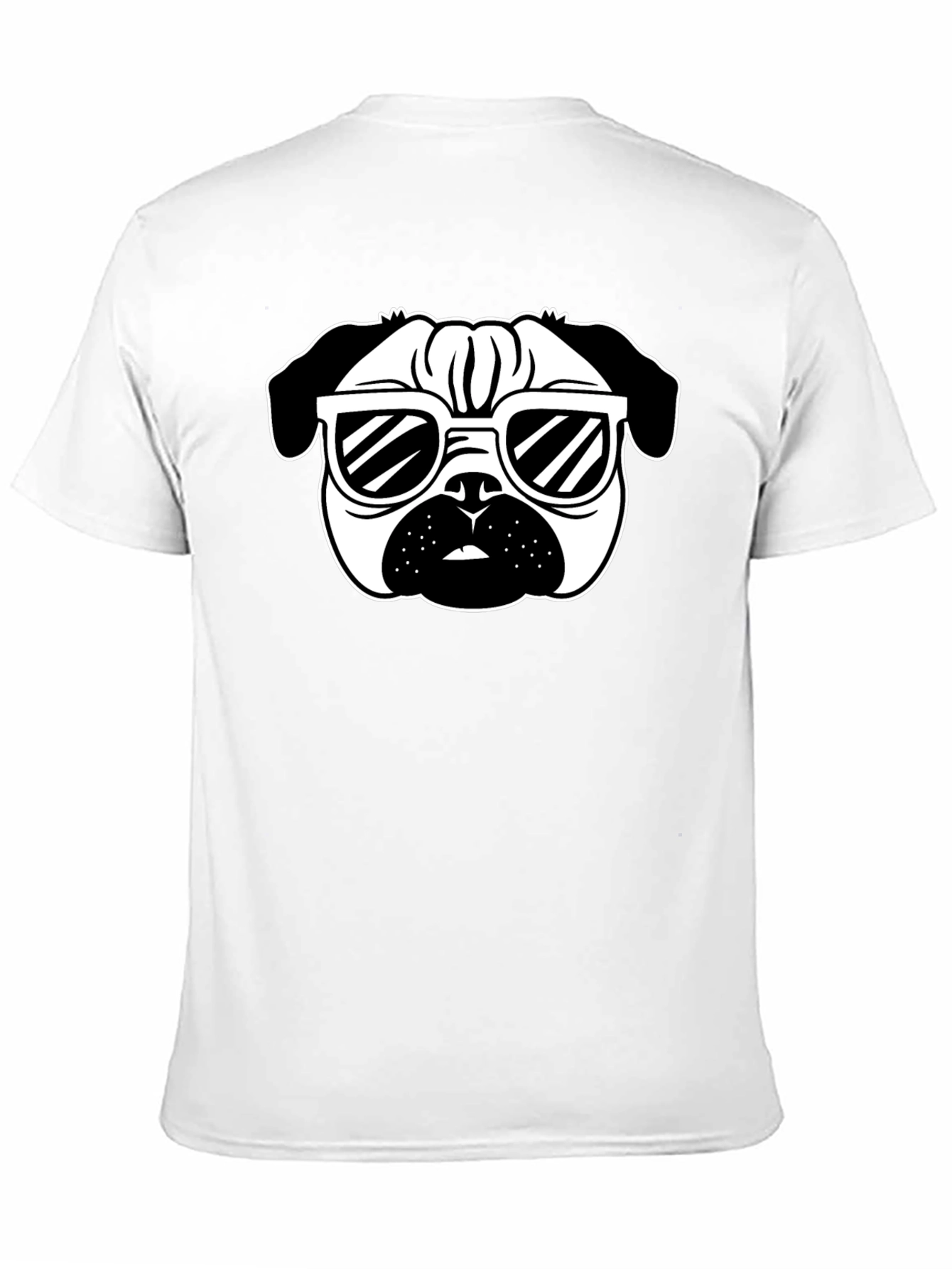 Cool Pug T-Shirt - Black Cotton Graphic Tee