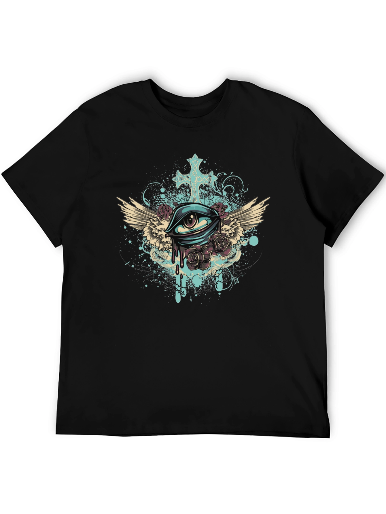 Eye with Wings Graphic Tee - Unique Print