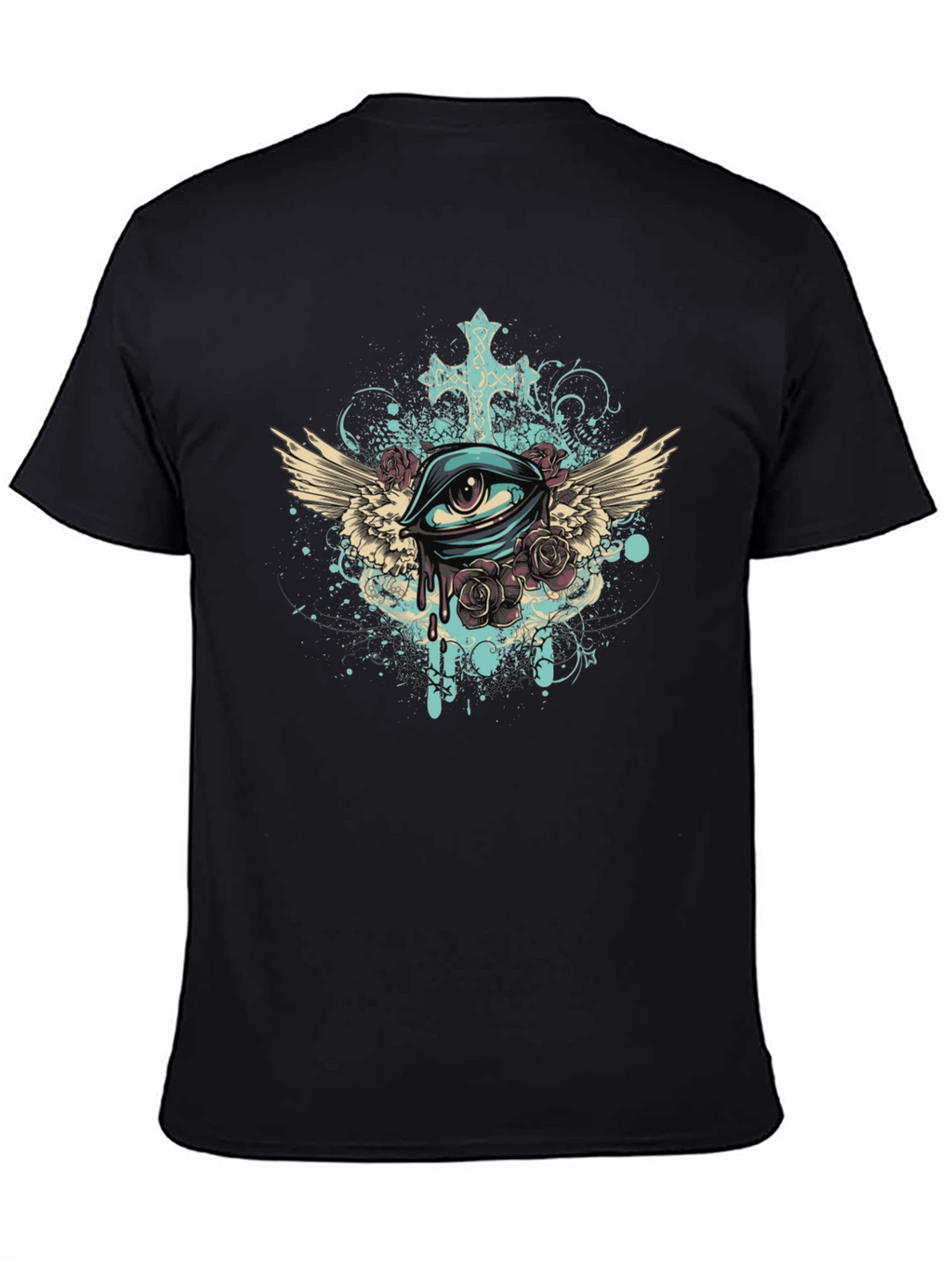 Eye with Wings Graphic Tee - Unique Print
