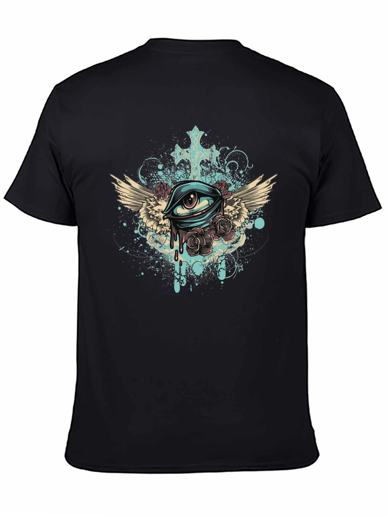 Eye with Wings Graphic Tee - Unique Print