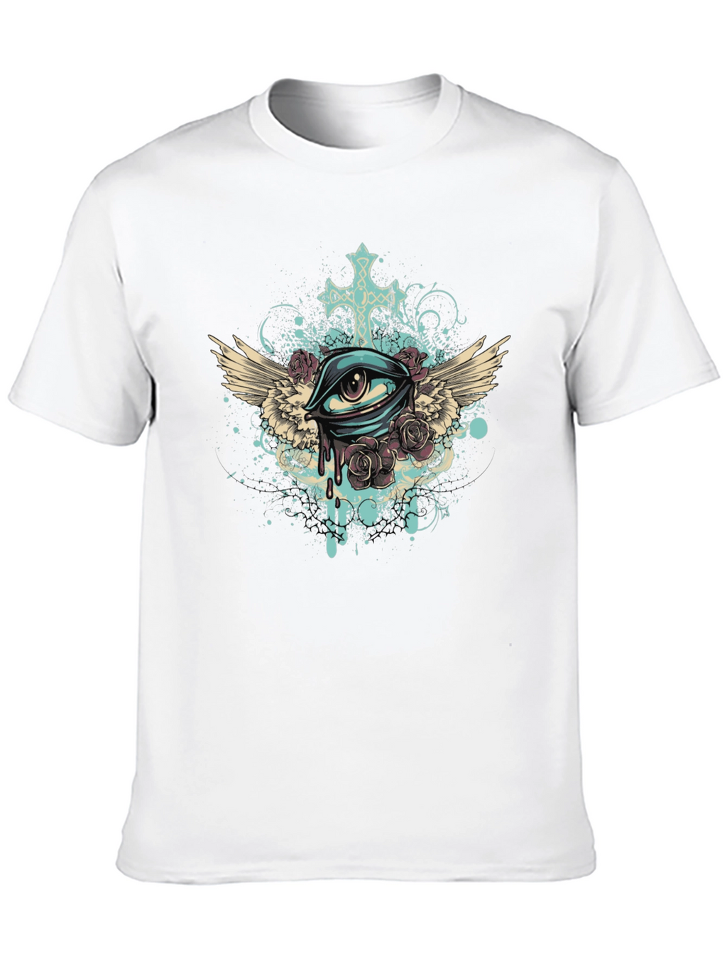 Eye with Wings Graphic Tee - Unique Print