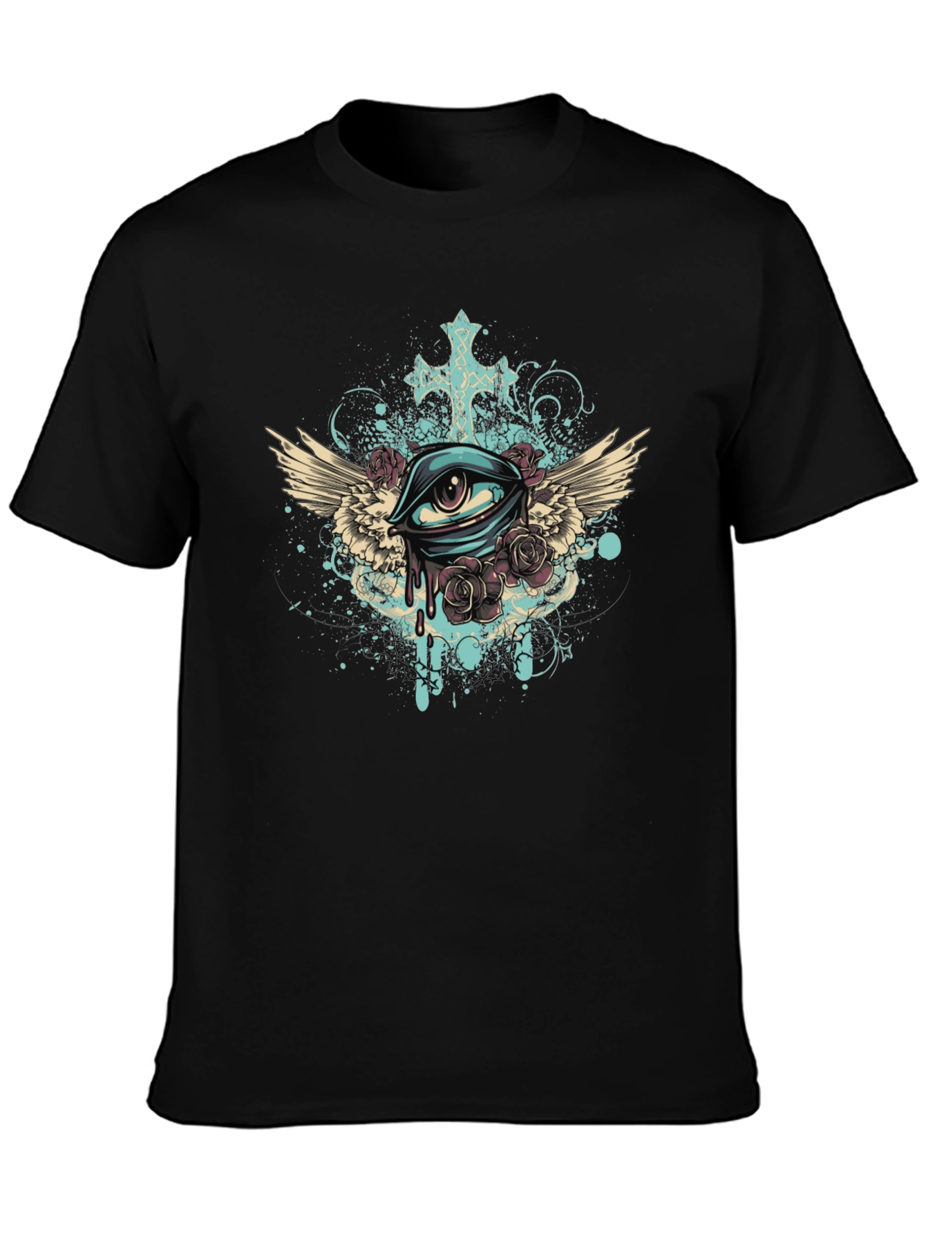 Eye with Wings Graphic Tee - Unique Print