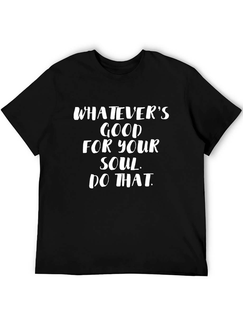 Soulful Statement Tee - Black Graphic T-Shirt