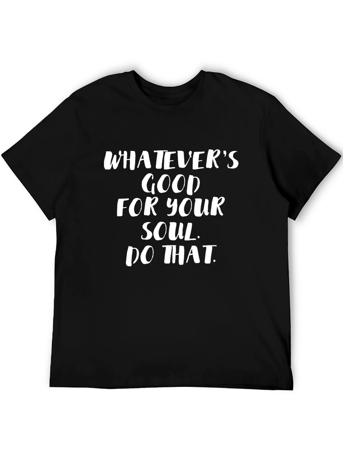 Soulful Statement Tee - Black Graphic T-Shirt