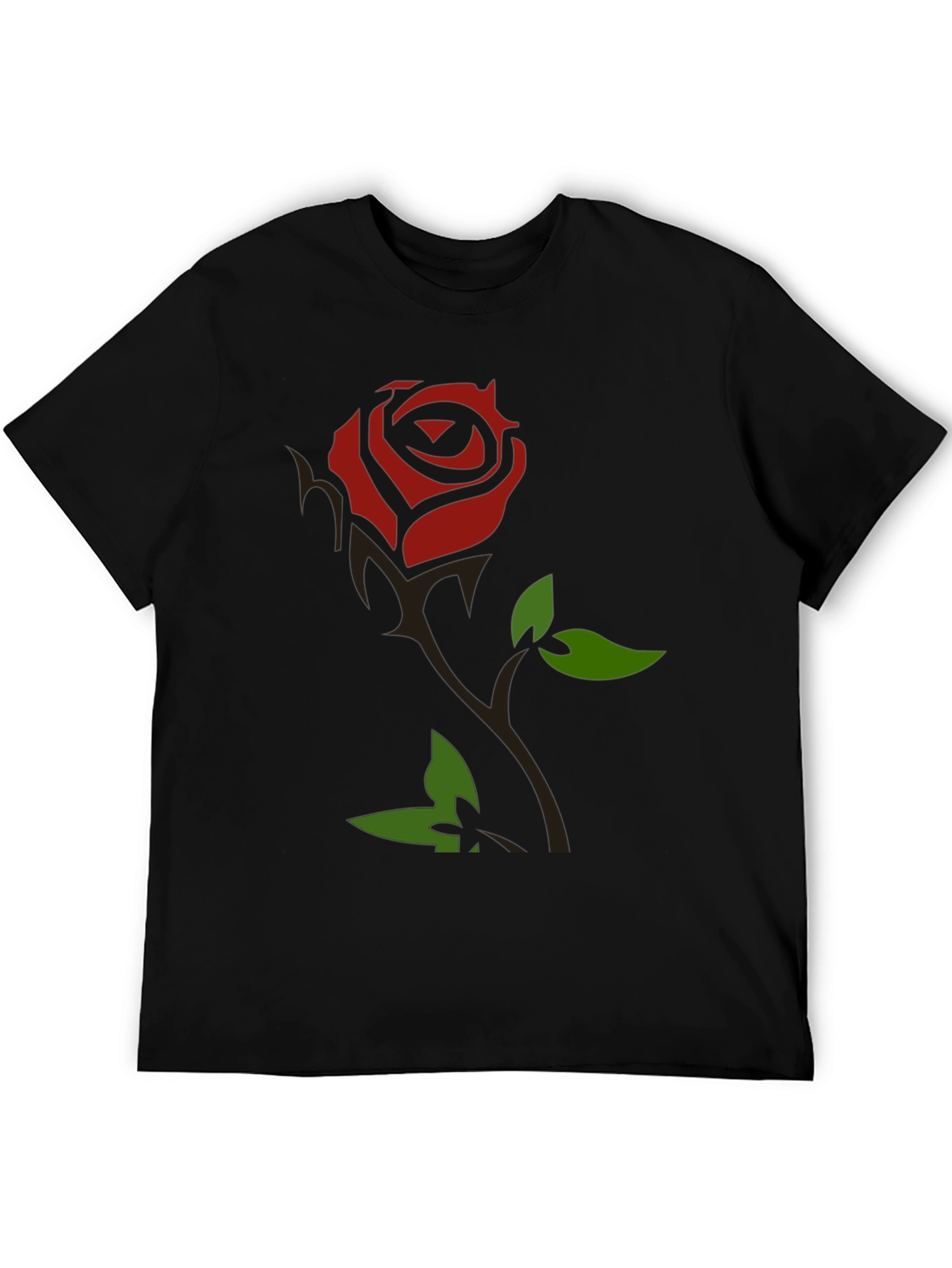 Rose Graphic T-Shirt - Black