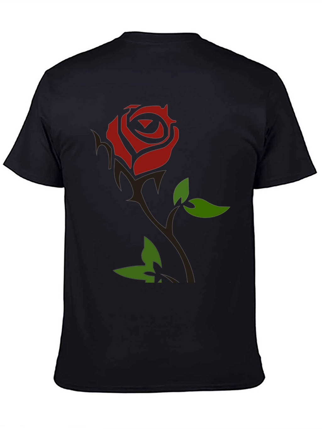 Rose Graphic T-Shirt - Black