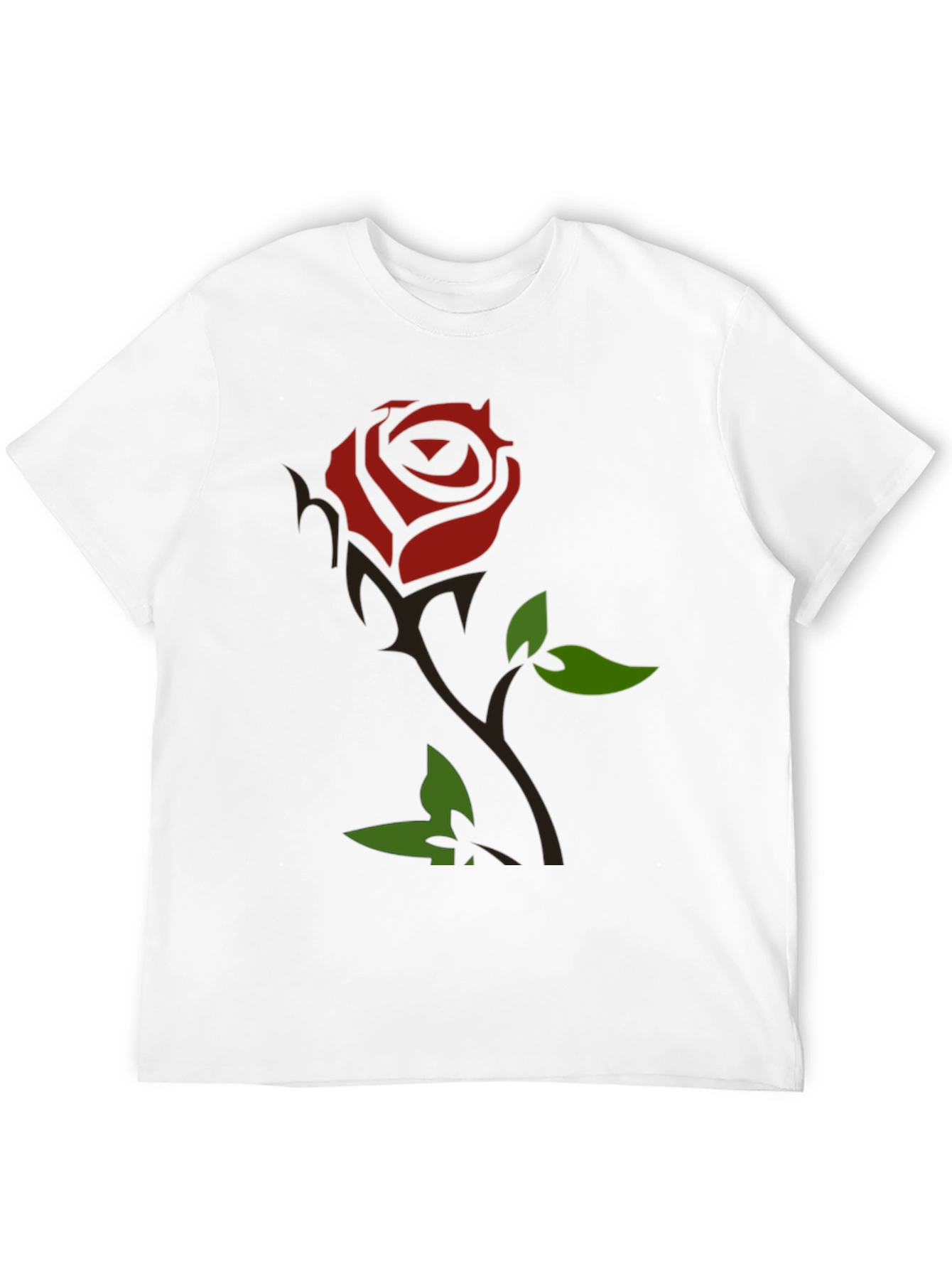 Rose Graphic T-Shirt - Black