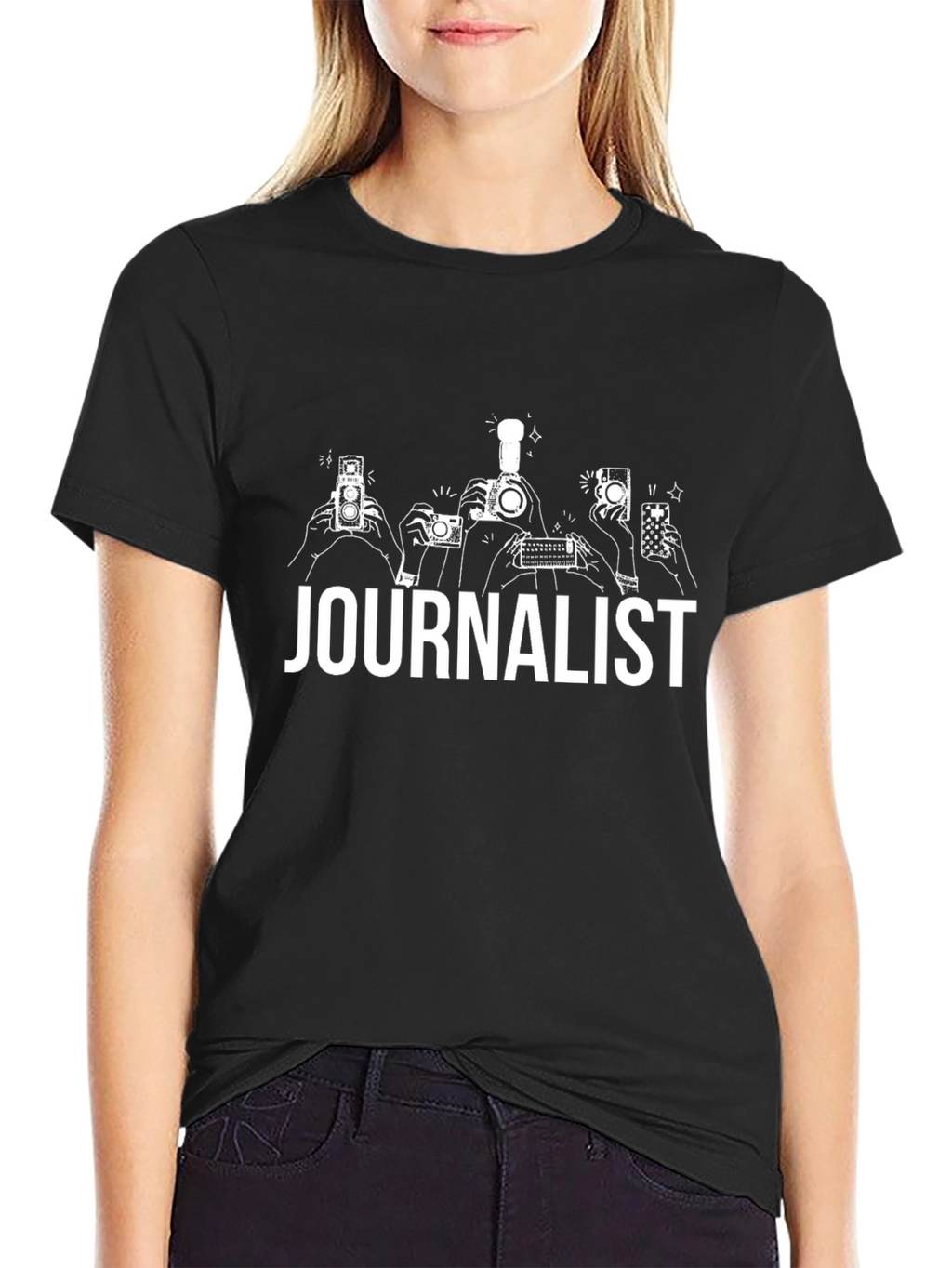 Journalist Graphic T-Shirt - Black