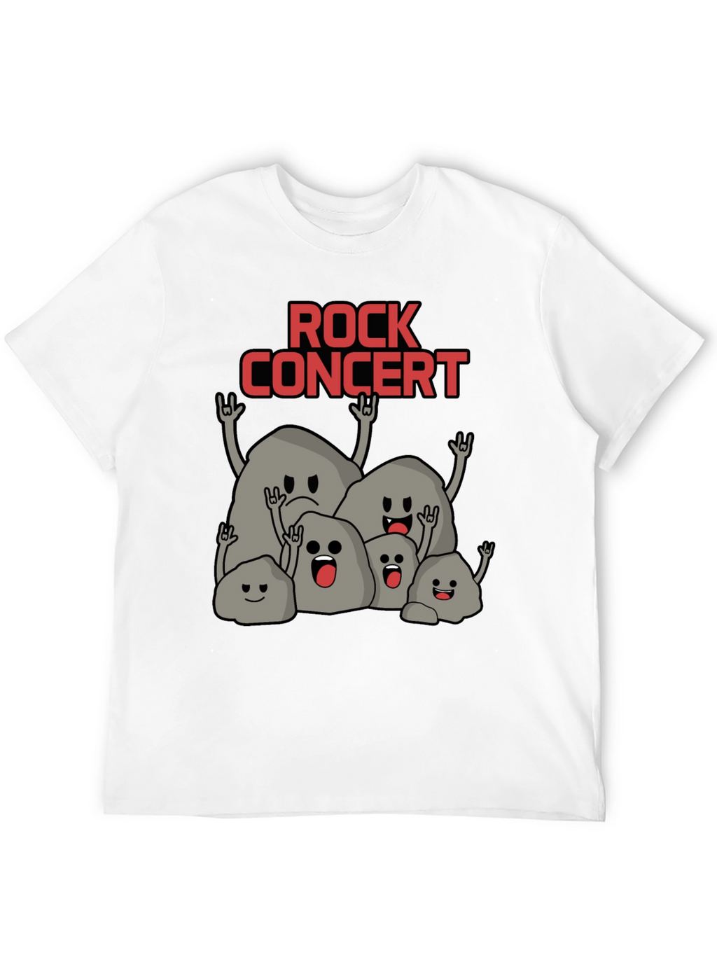 Rock Concert T-Shirt - Funny Stone Band Tee