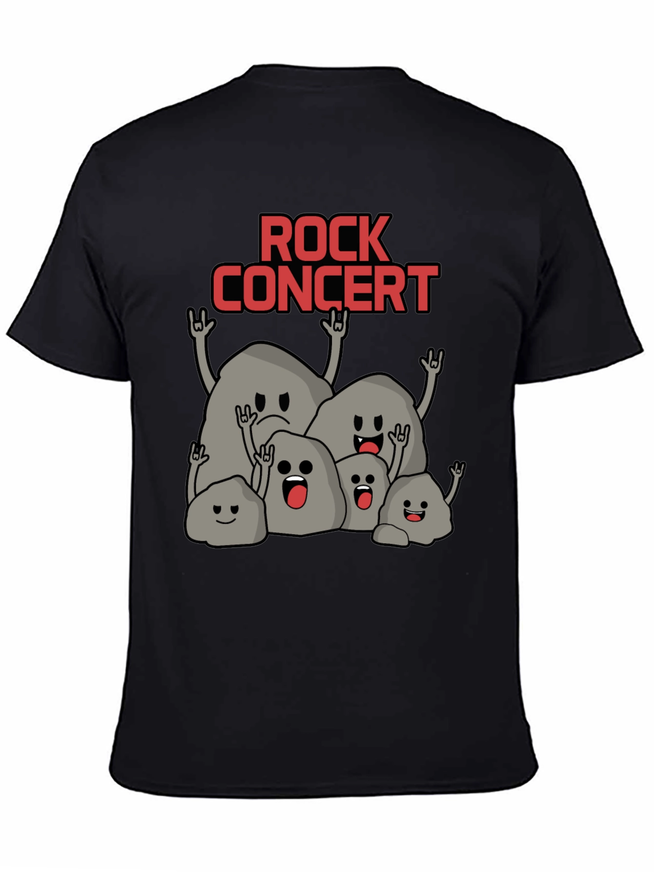 Rock Concert T-Shirt - Funny Stone Band Tee