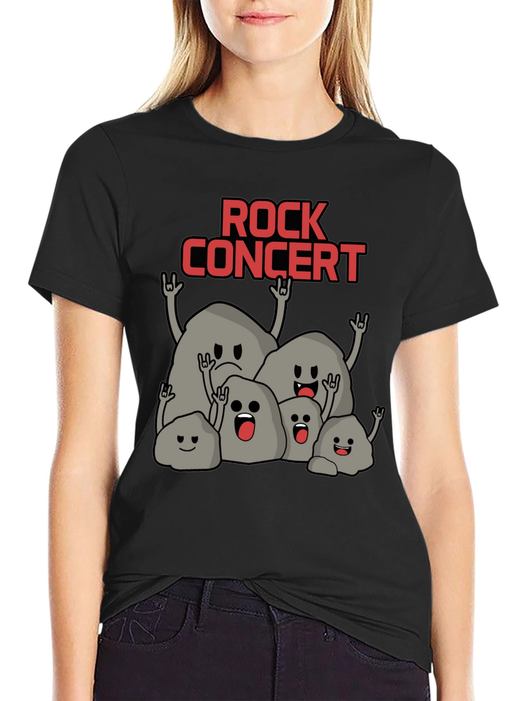 Rock Concert T-Shirt - Funny Stone Band Tee