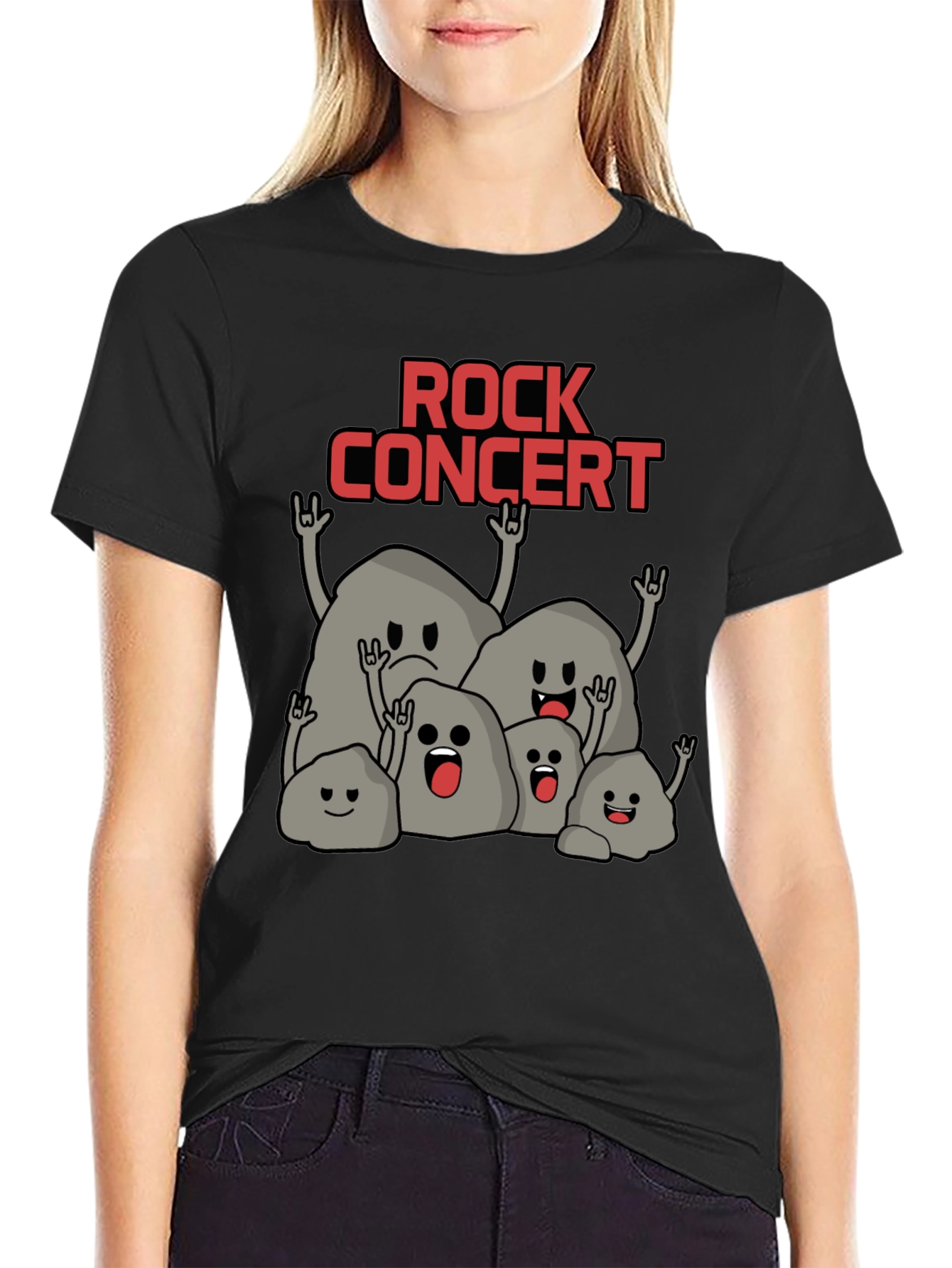 Rock Concert T-Shirt - Funny Stone Band Tee