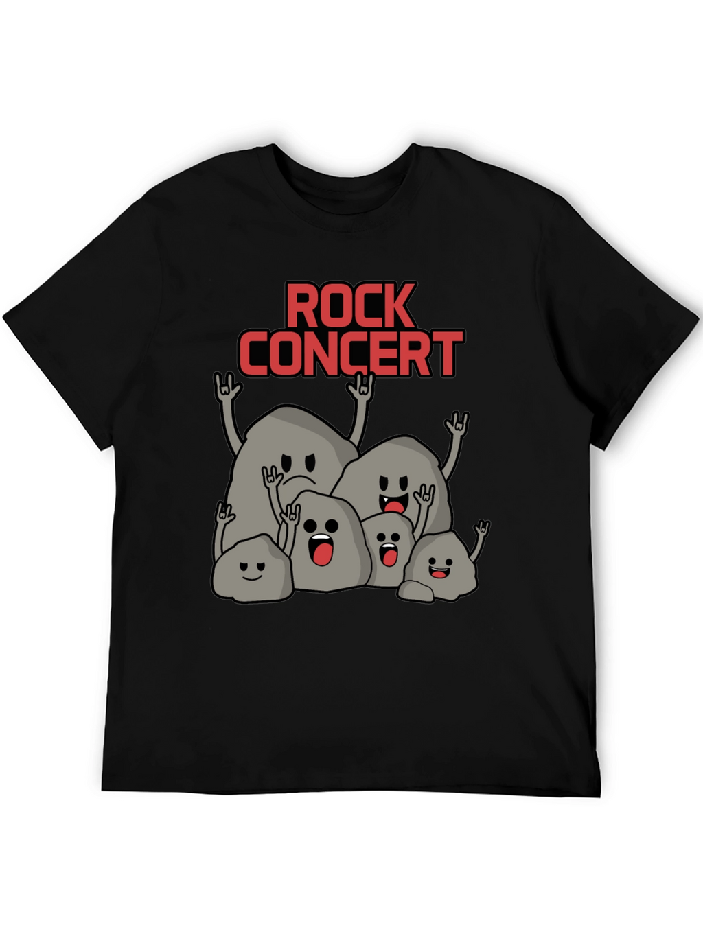 Rock Concert T-Shirt - Funny Stone Band Tee