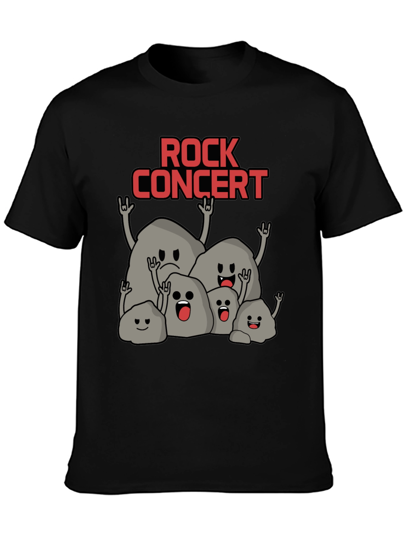 Rock Concert T-Shirt - Funny Stone Band Tee
